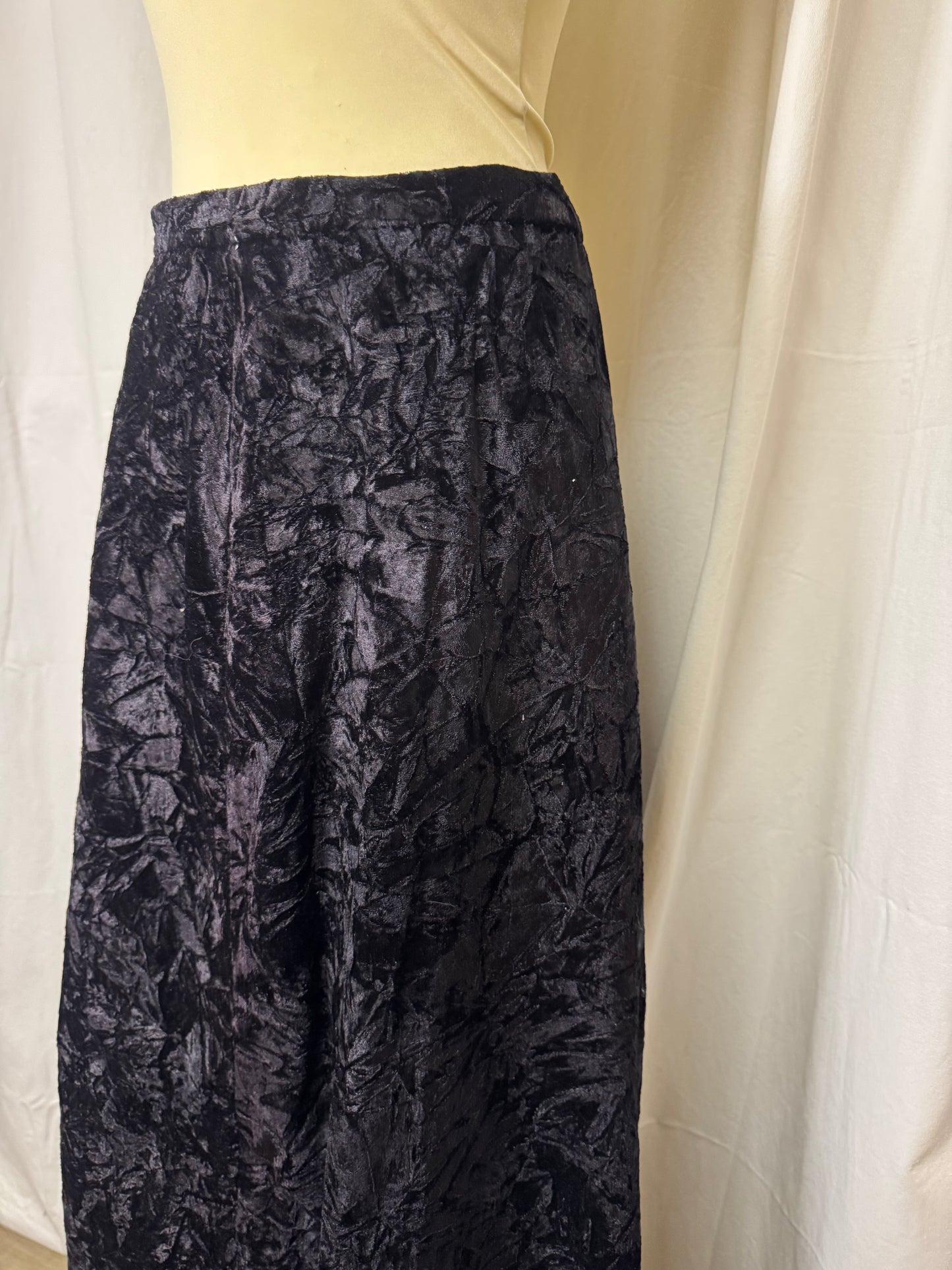 Jupe longue en velours