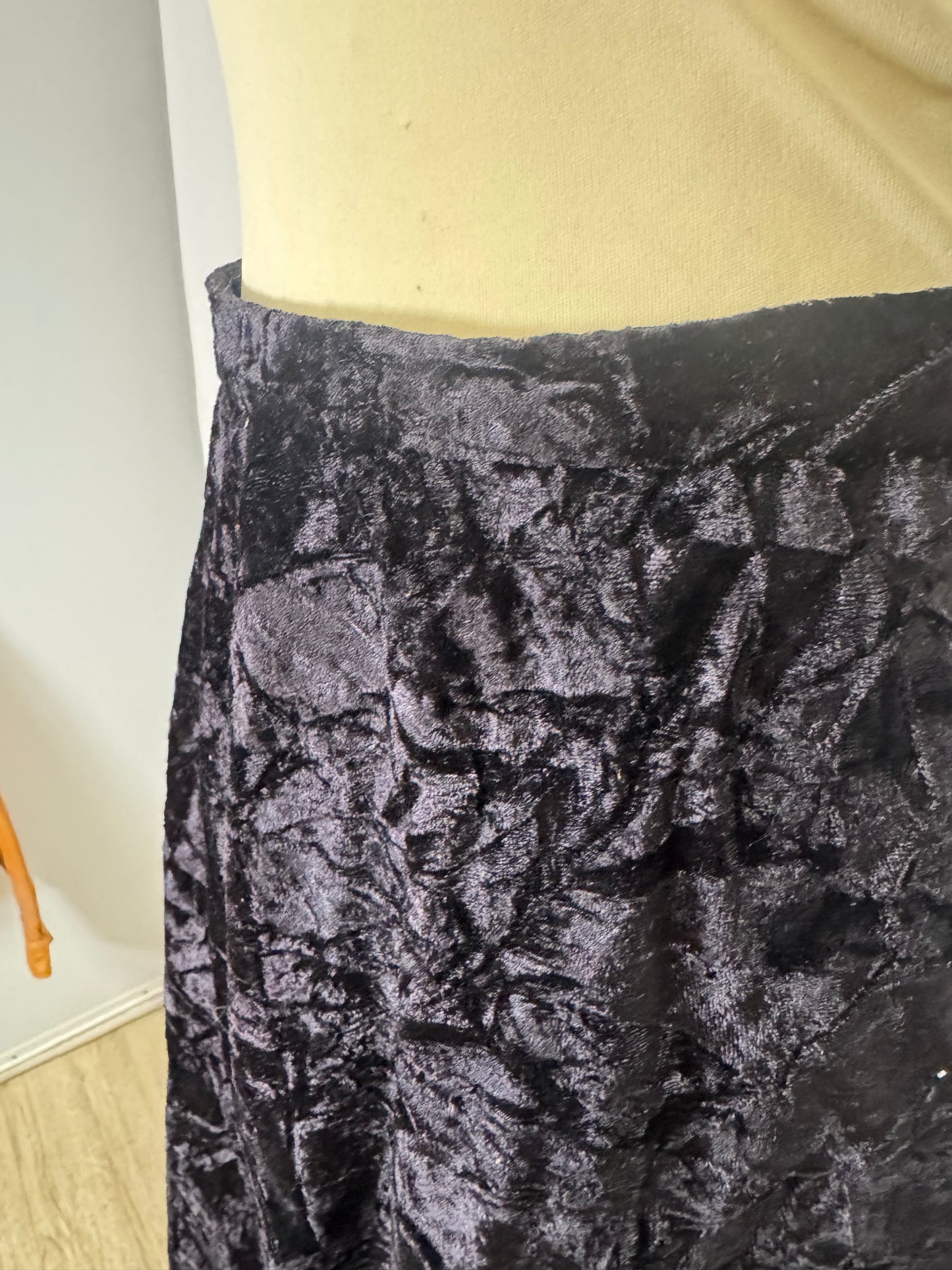 Jupe longue en velours