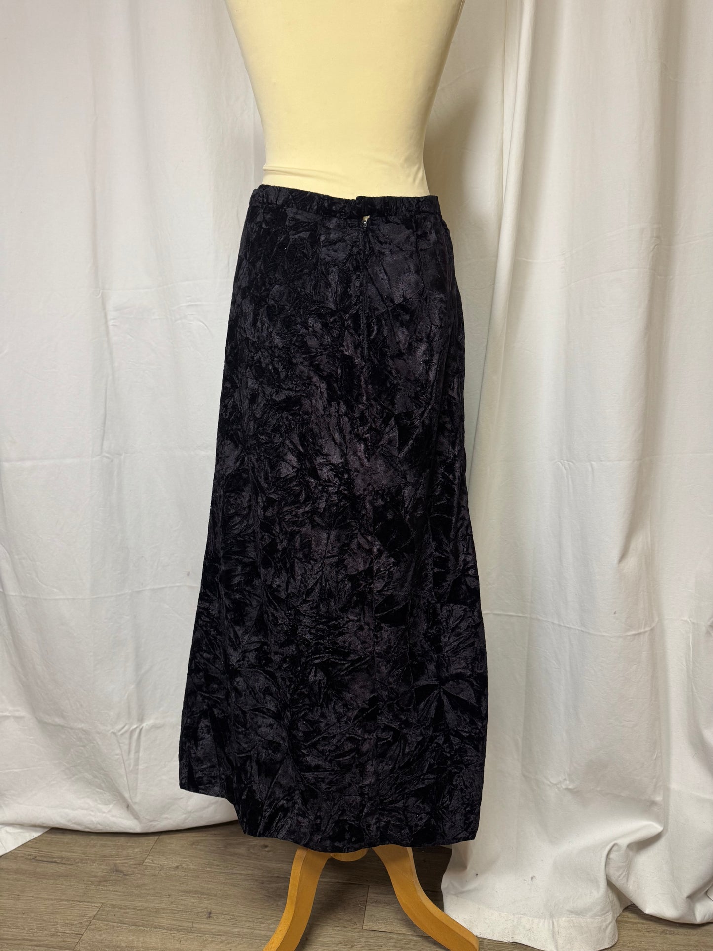 Jupe longue en velours