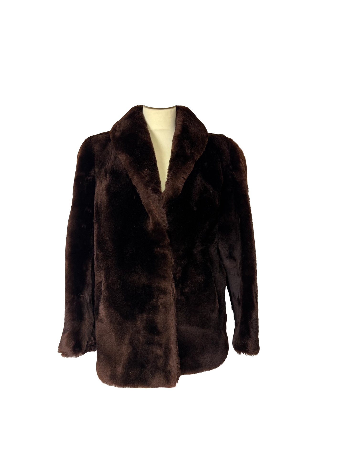 Manteau court fourrure de mouton