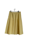 Jupe plissée jaune