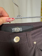 Pantalon marron Versace