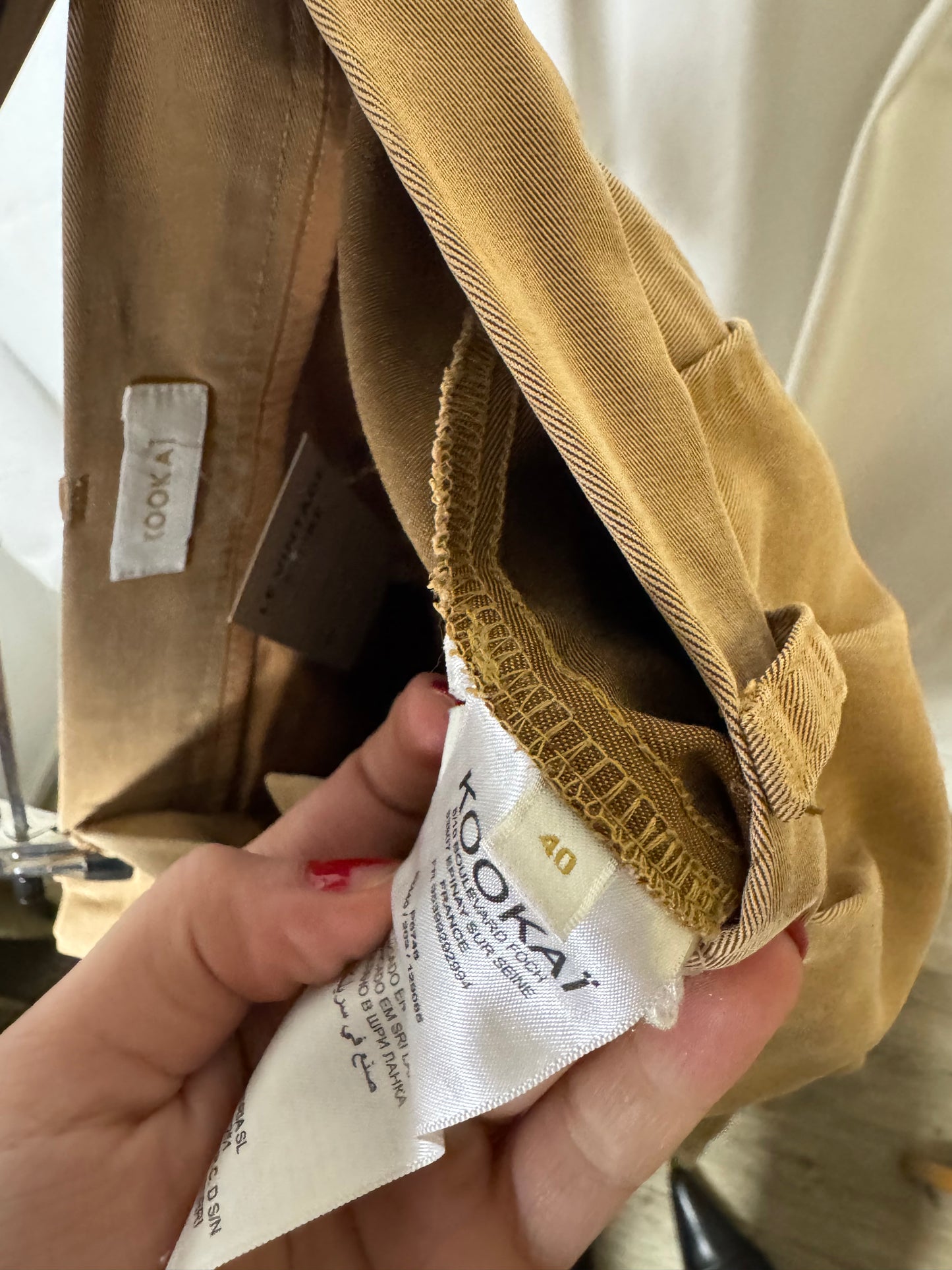 Pantalon beige Kookai