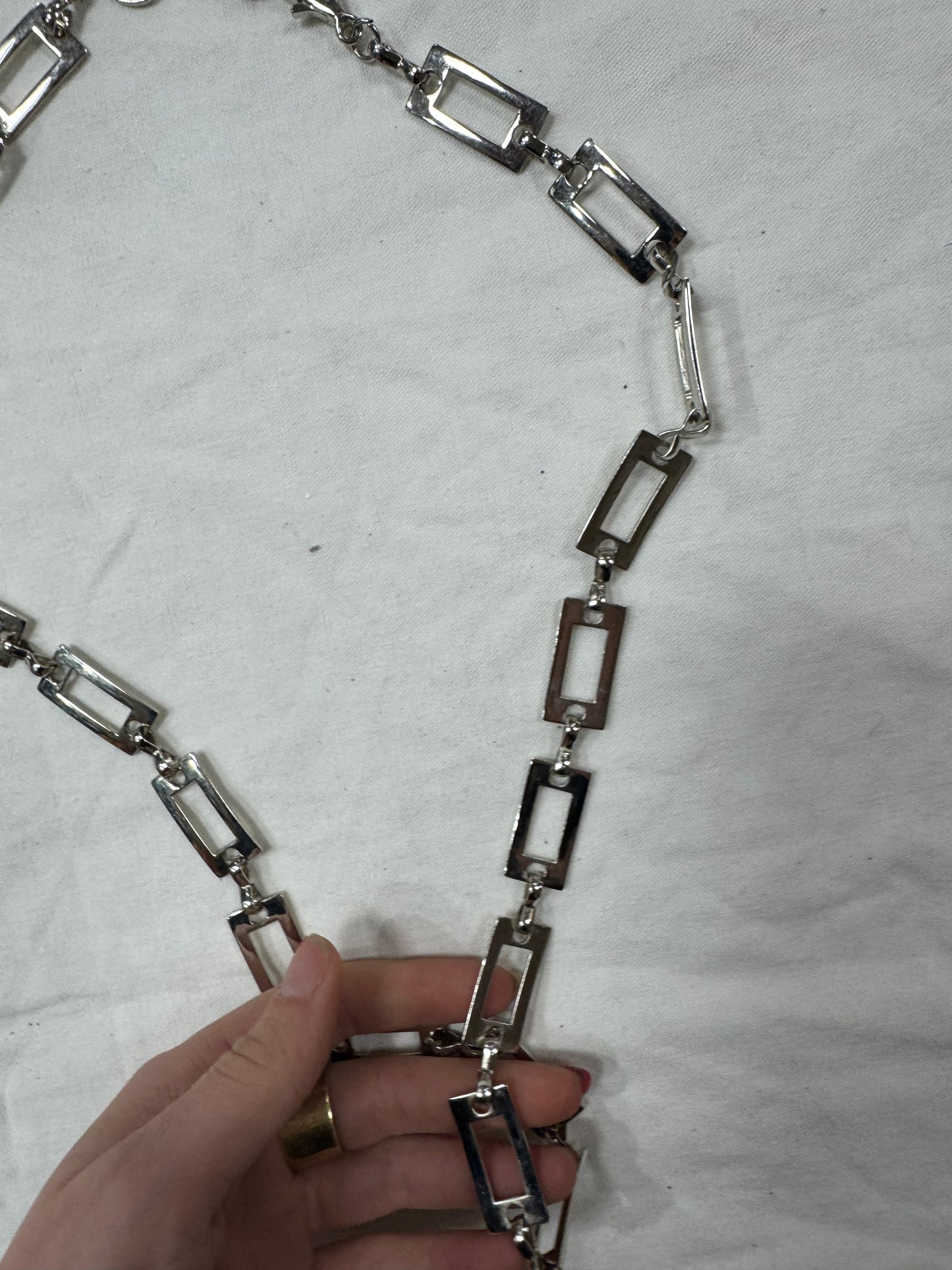 Ceinture chaine argenté