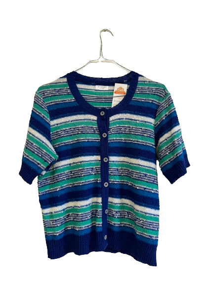 Cardigan à rayure 80s