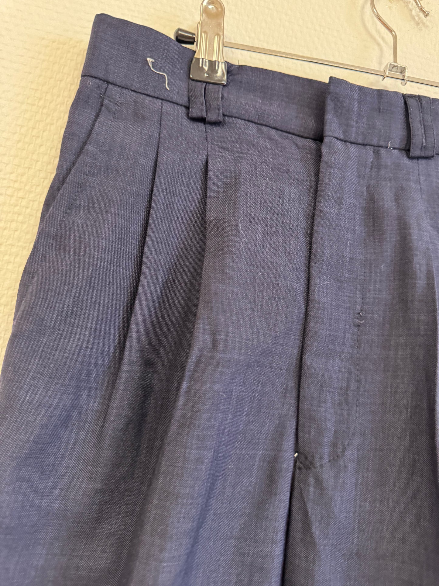 Pantalon à pince bleu