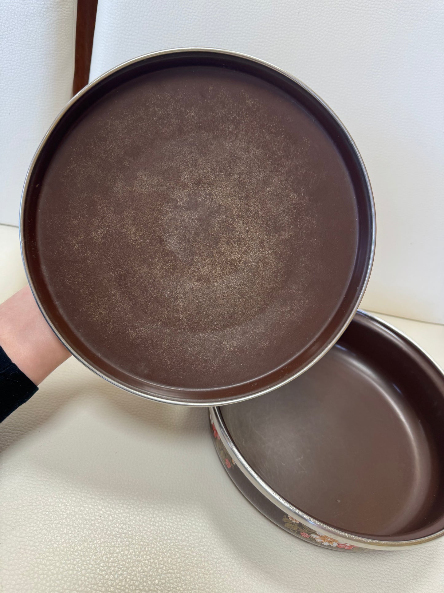 Casserole à fleurs 70s