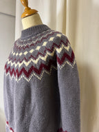 Pull gris islandais