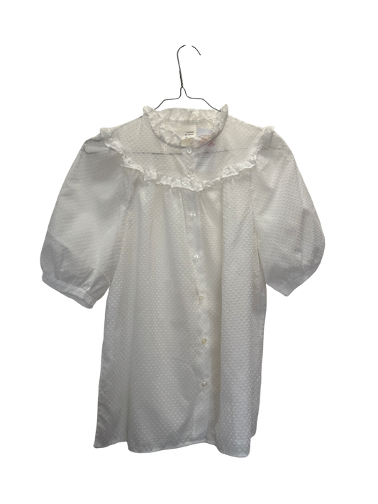 Chemise transparente à pois