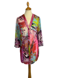 Chemise à motifs Y2K