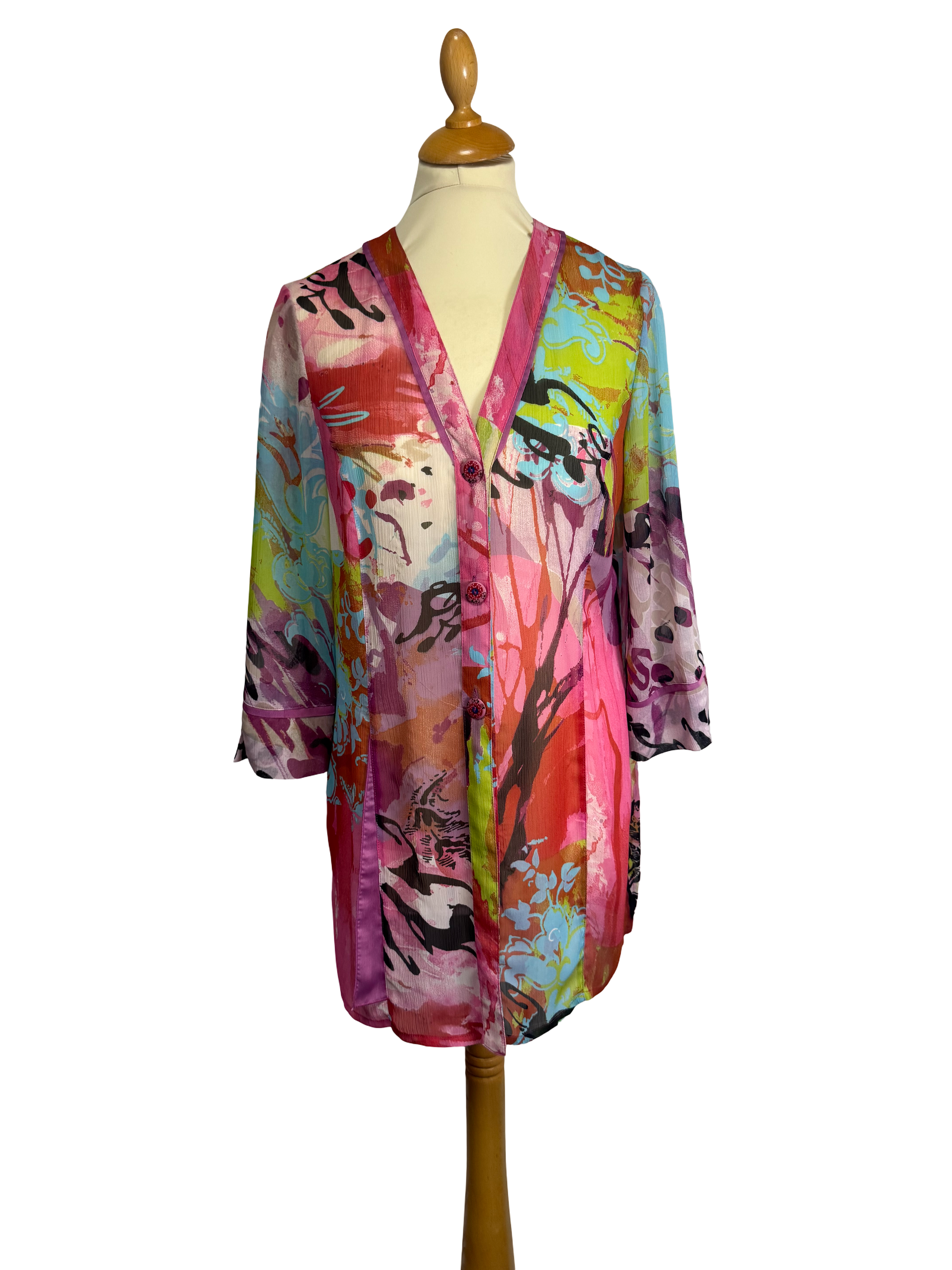 Chemise à motifs Y2K