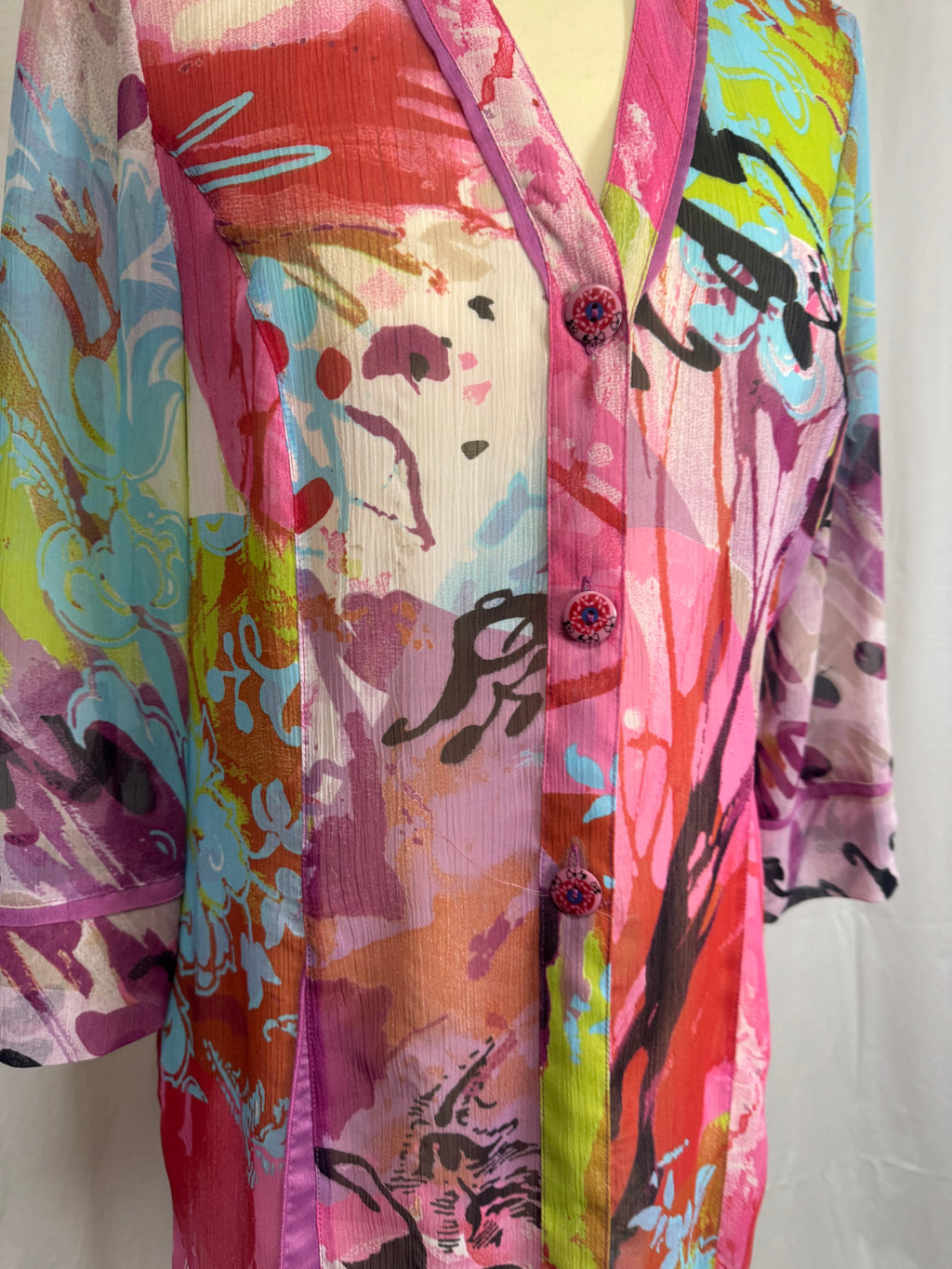 Chemise à motifs Y2K