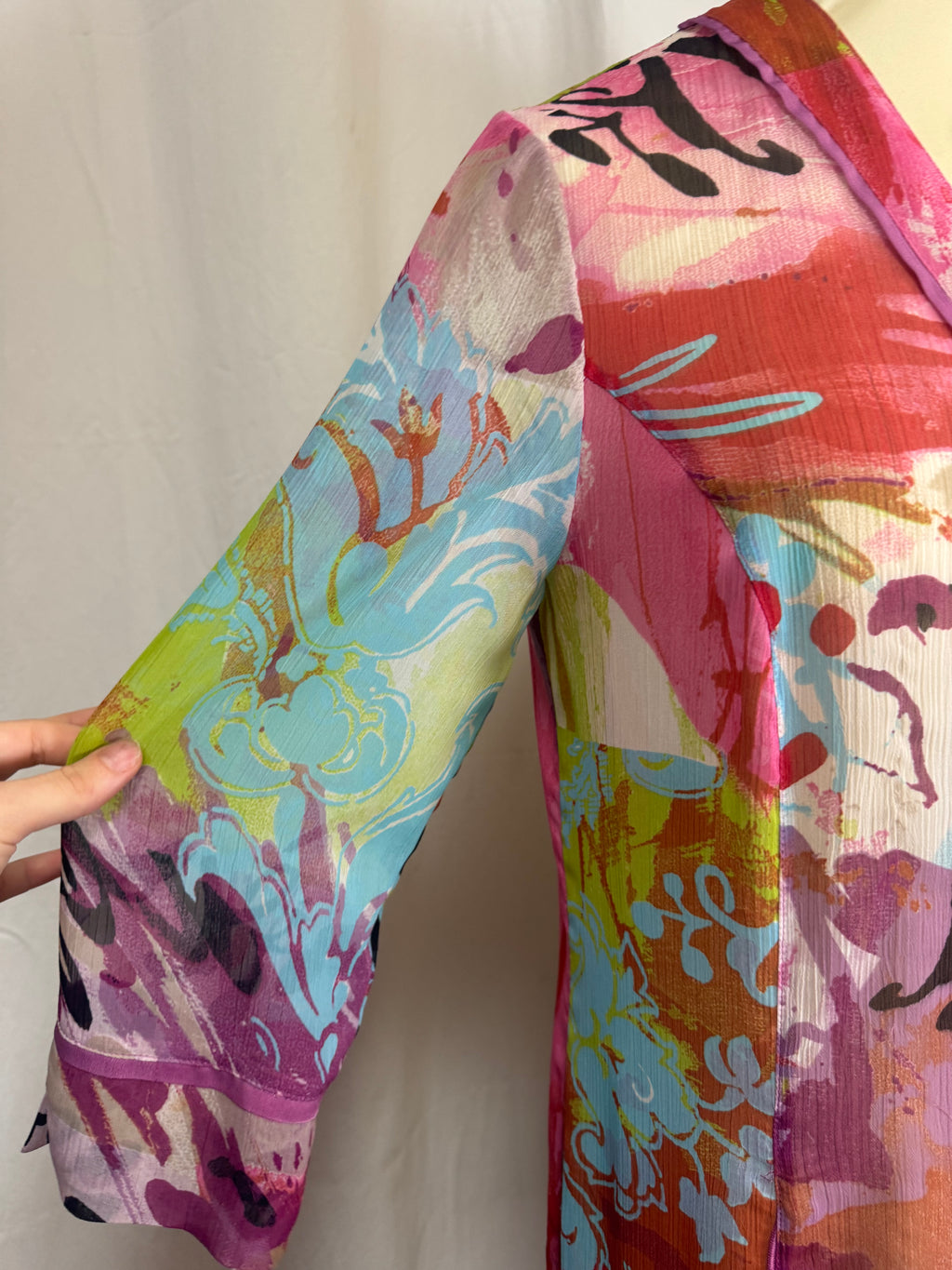 Chemise à motifs Y2K