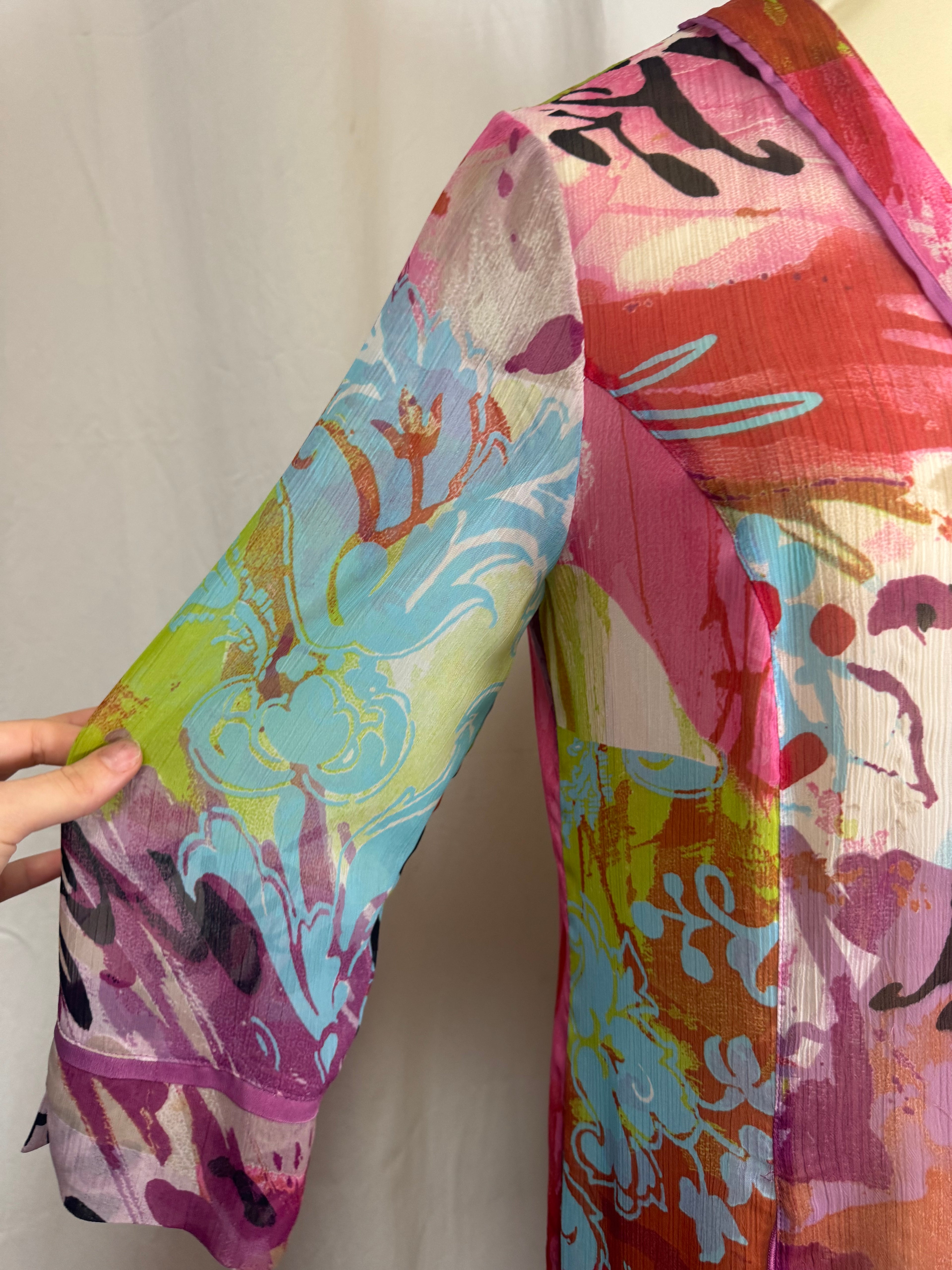 Chemise à motifs Y2K