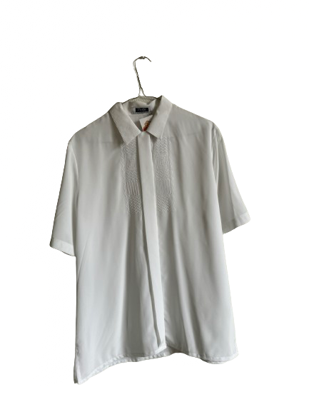 Chemise brodée blanche