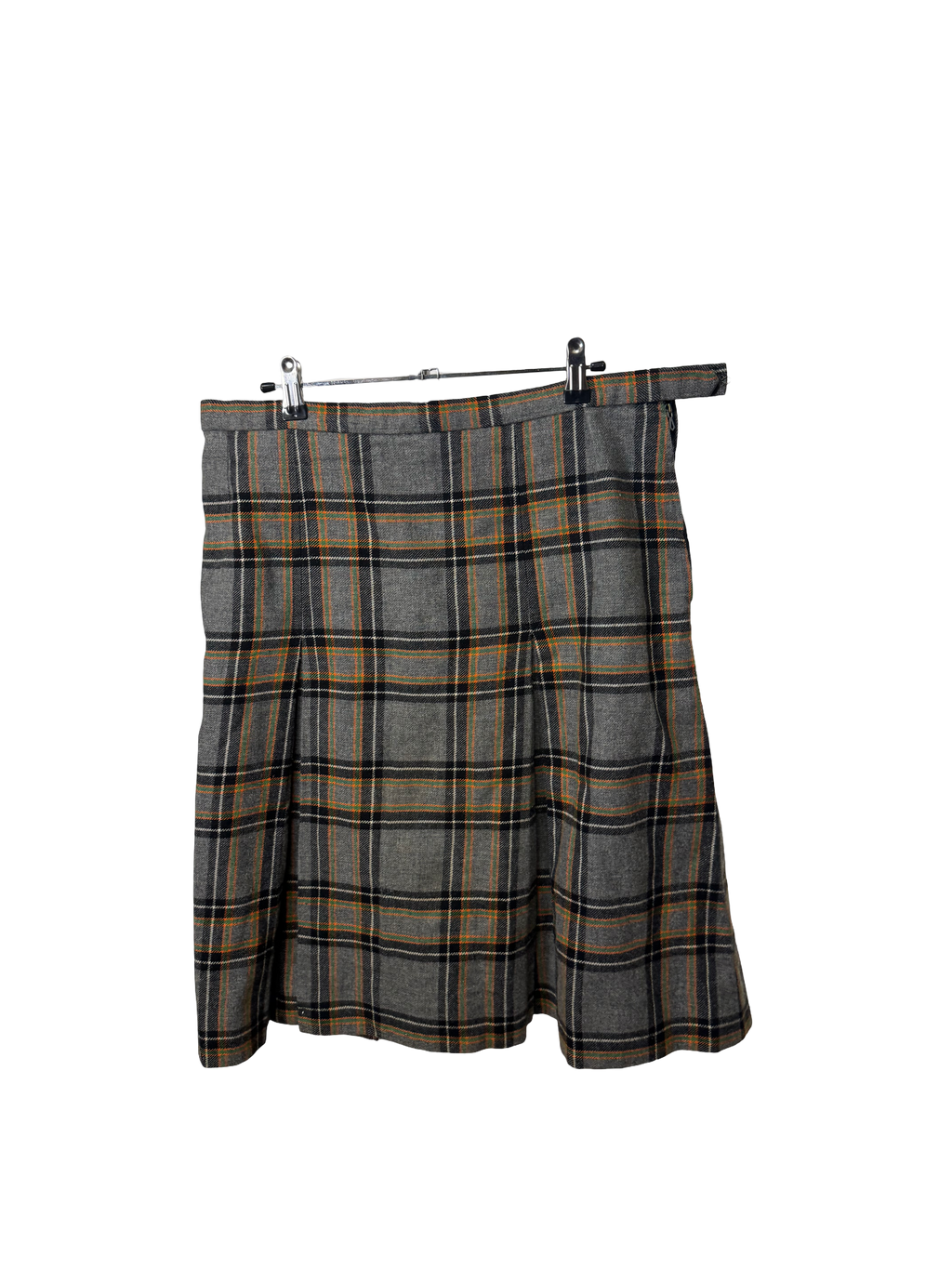 Jupe grise écossaise