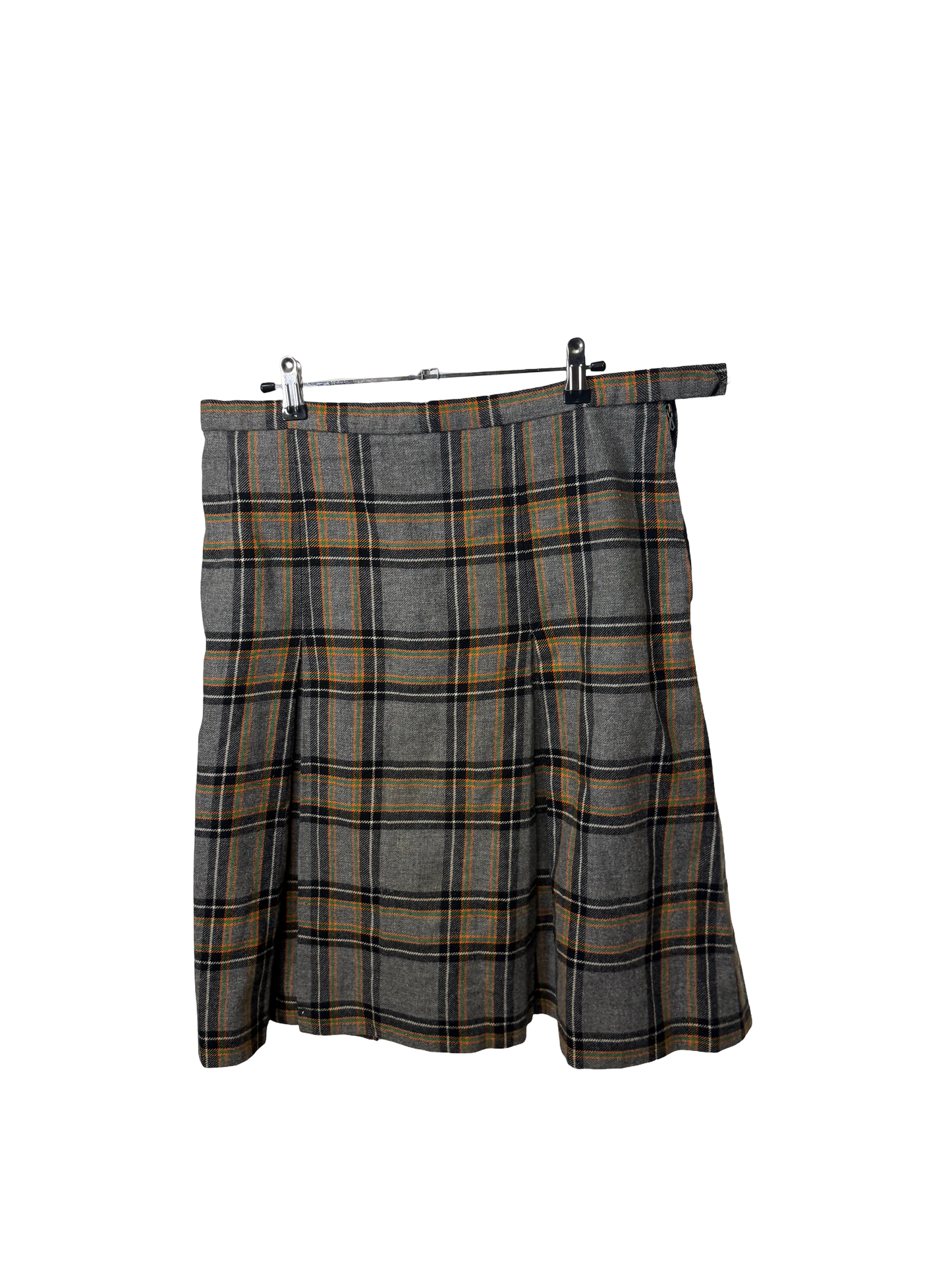 Jupe grise écossaise
