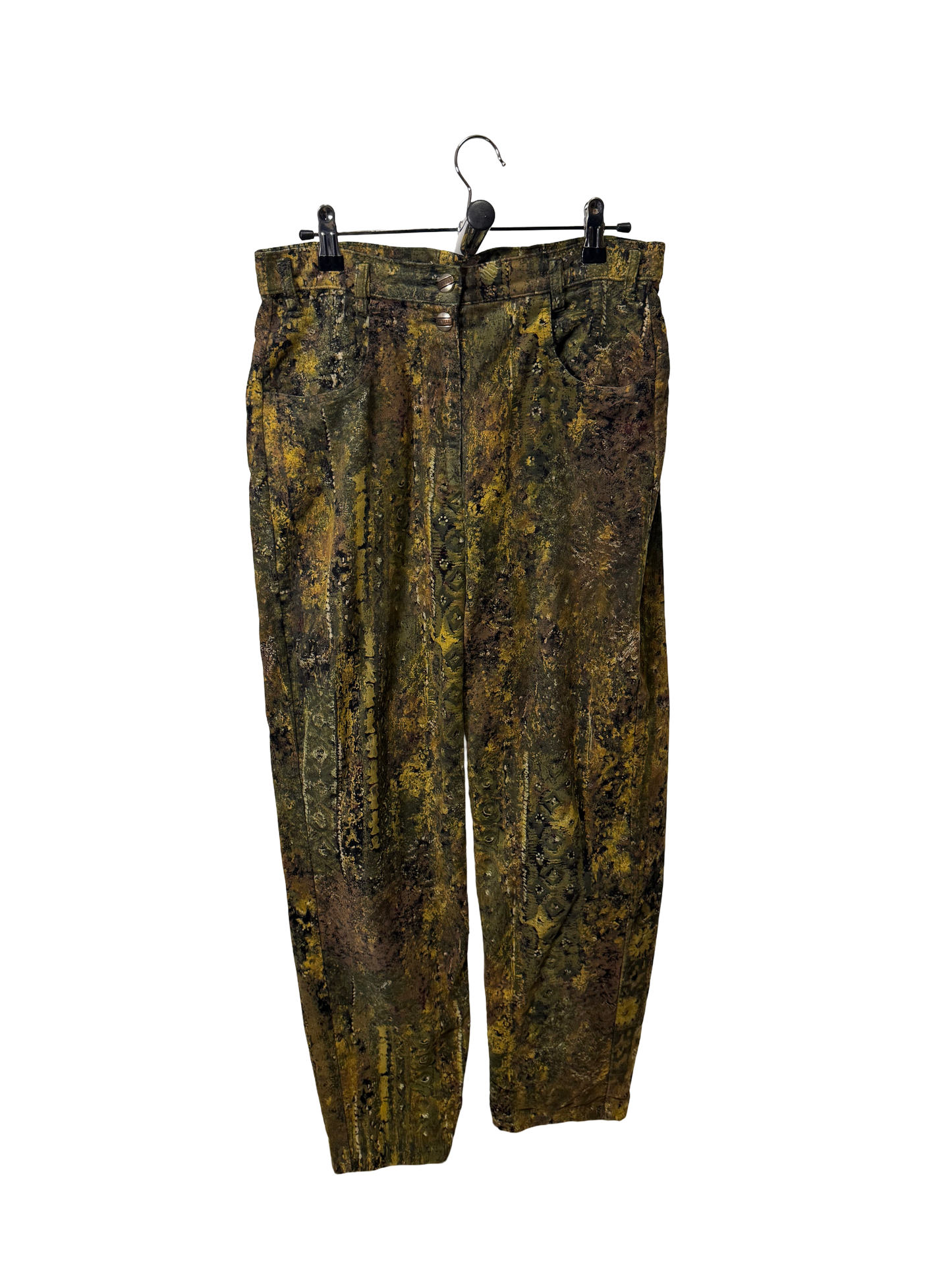 Pantalon ajustée à motifs