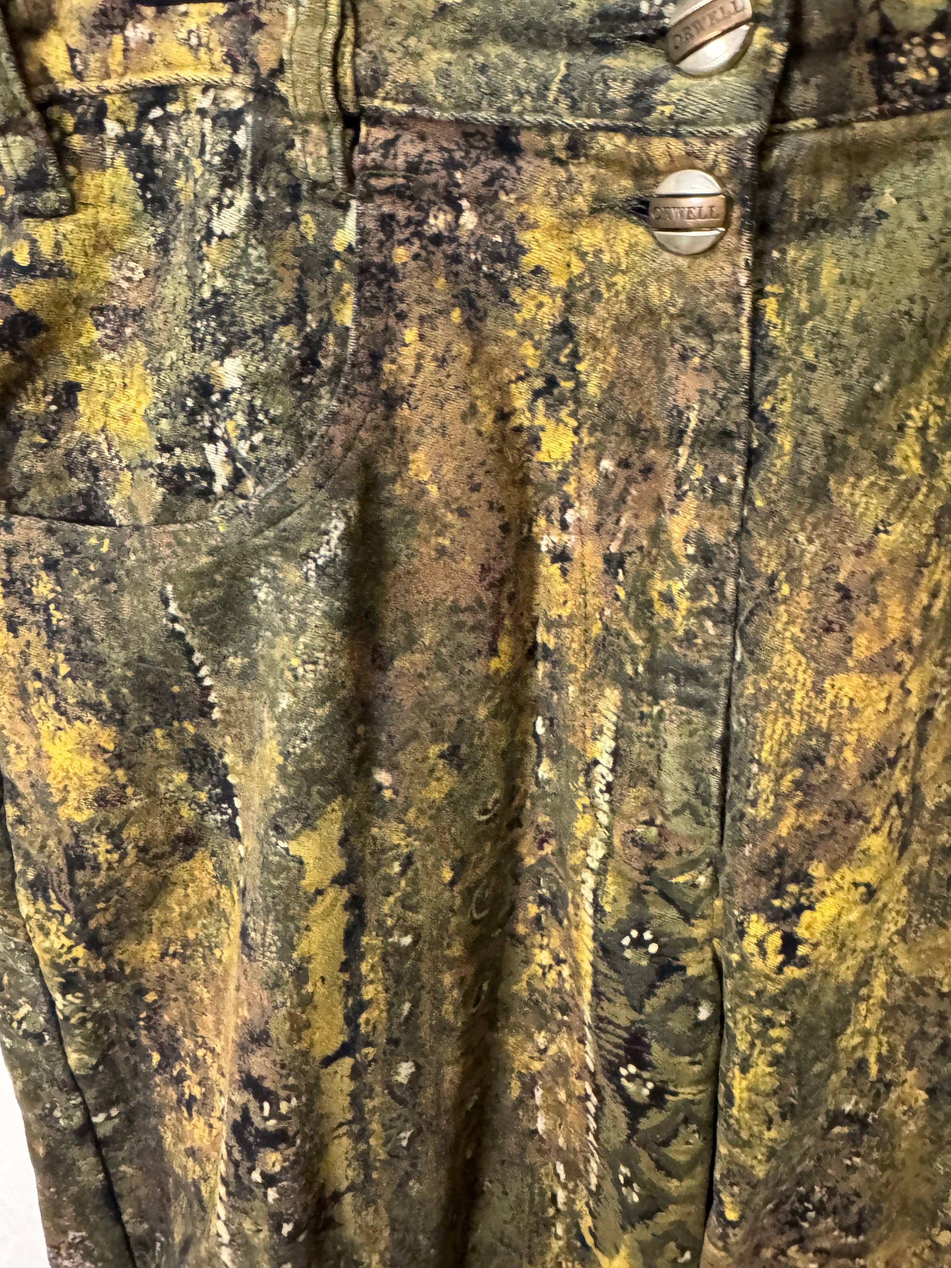 Pantalon ajustée à motifs