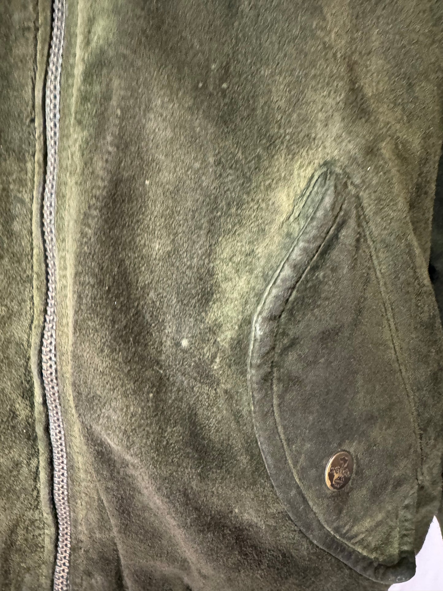 Veste en daim brodée Chevignon