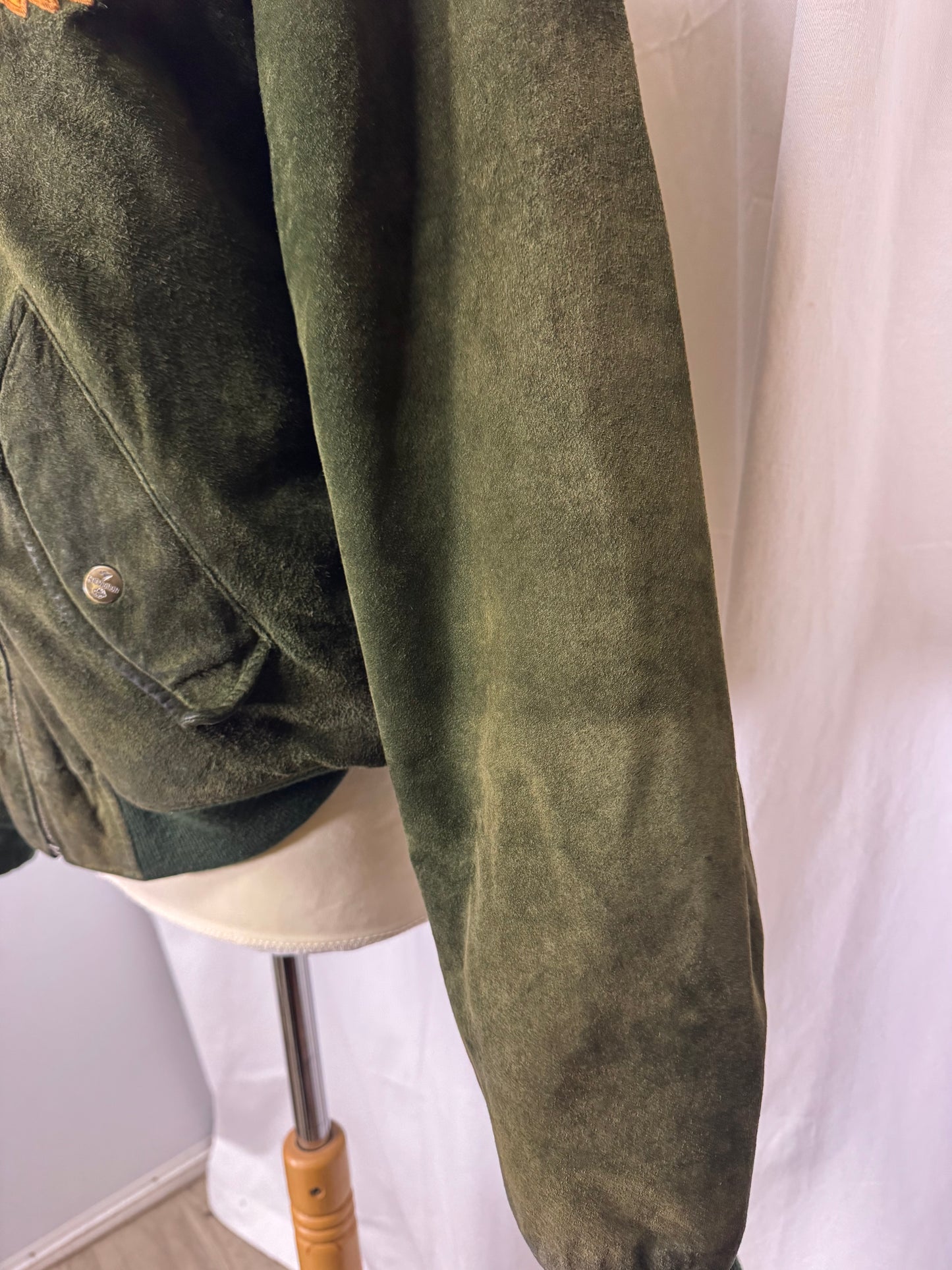 Veste en daim brodée Chevignon