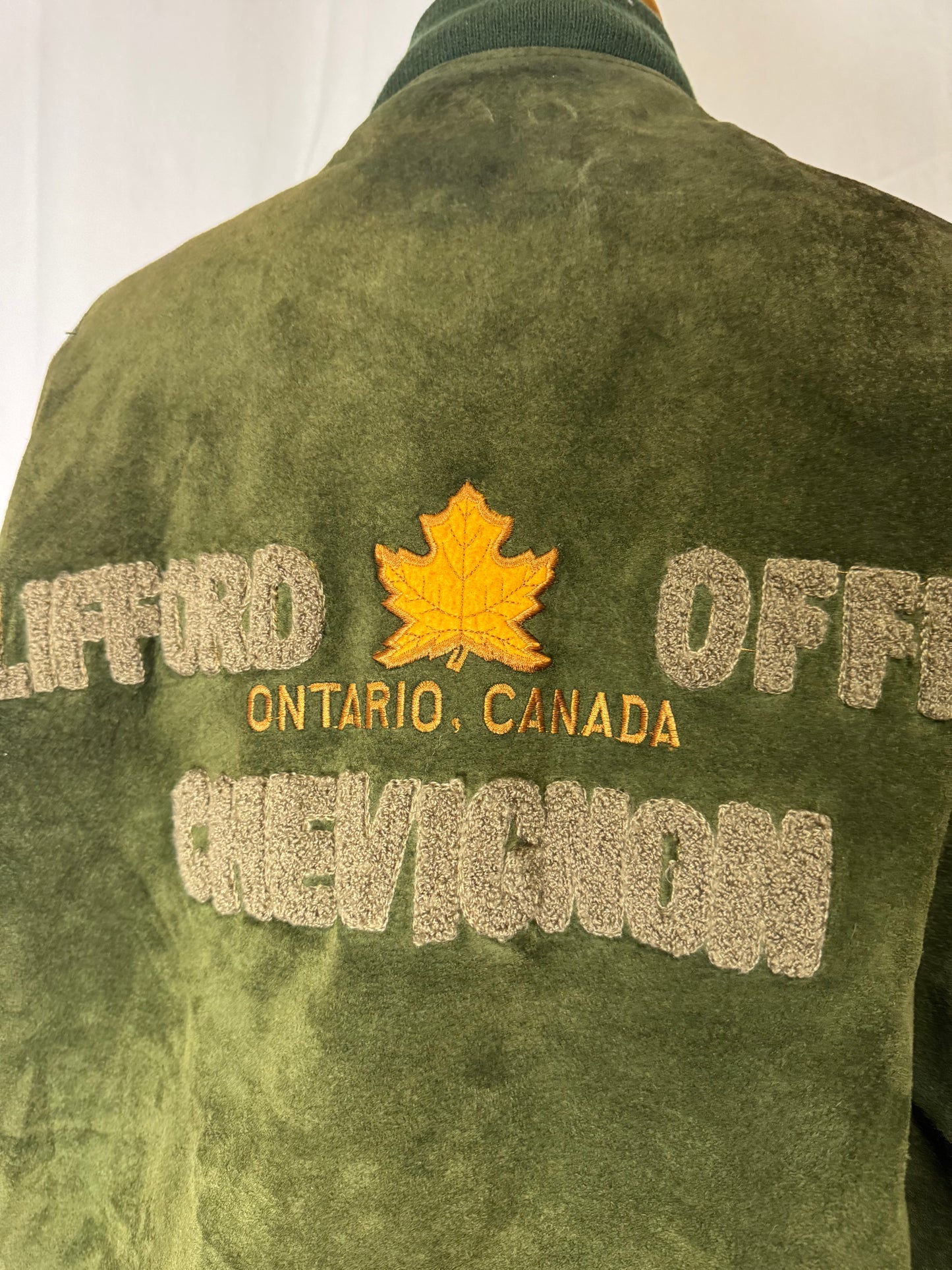 Veste en daim brodée Chevignon