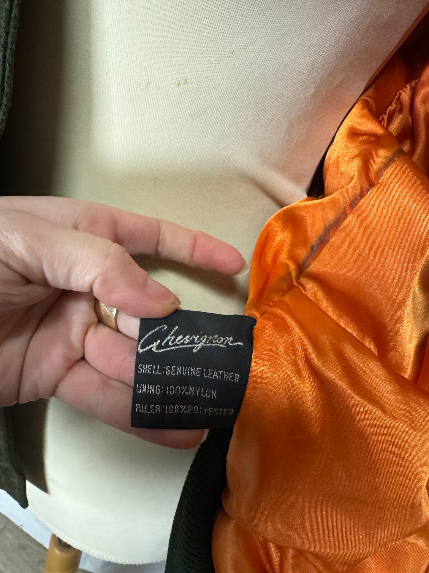 Veste en daim brodée Chevignon