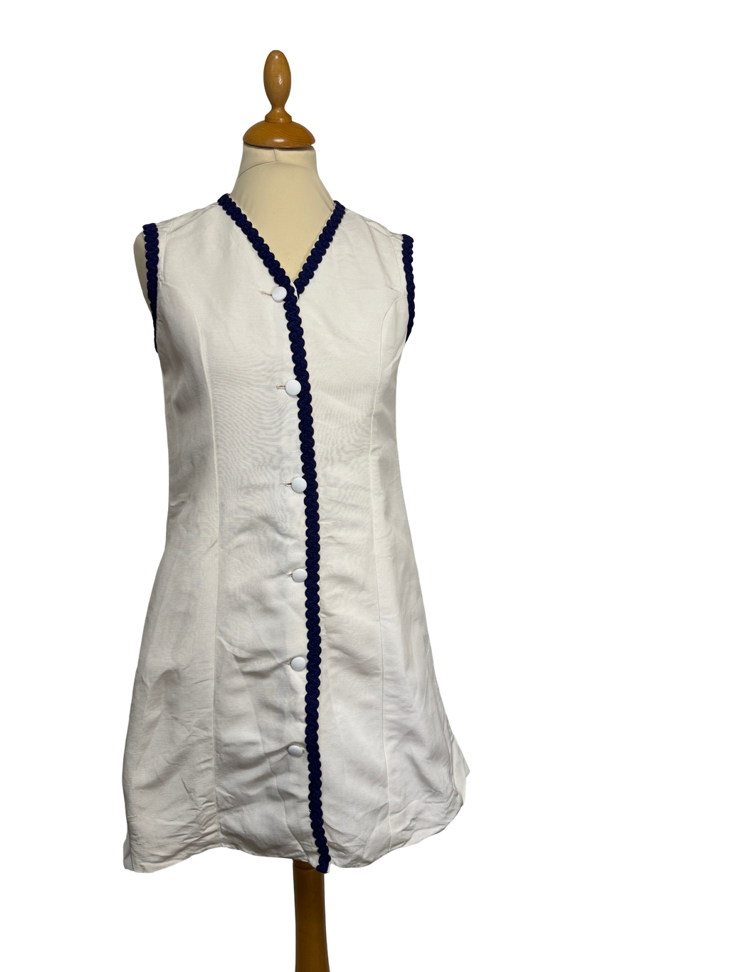Robe blanche 70s