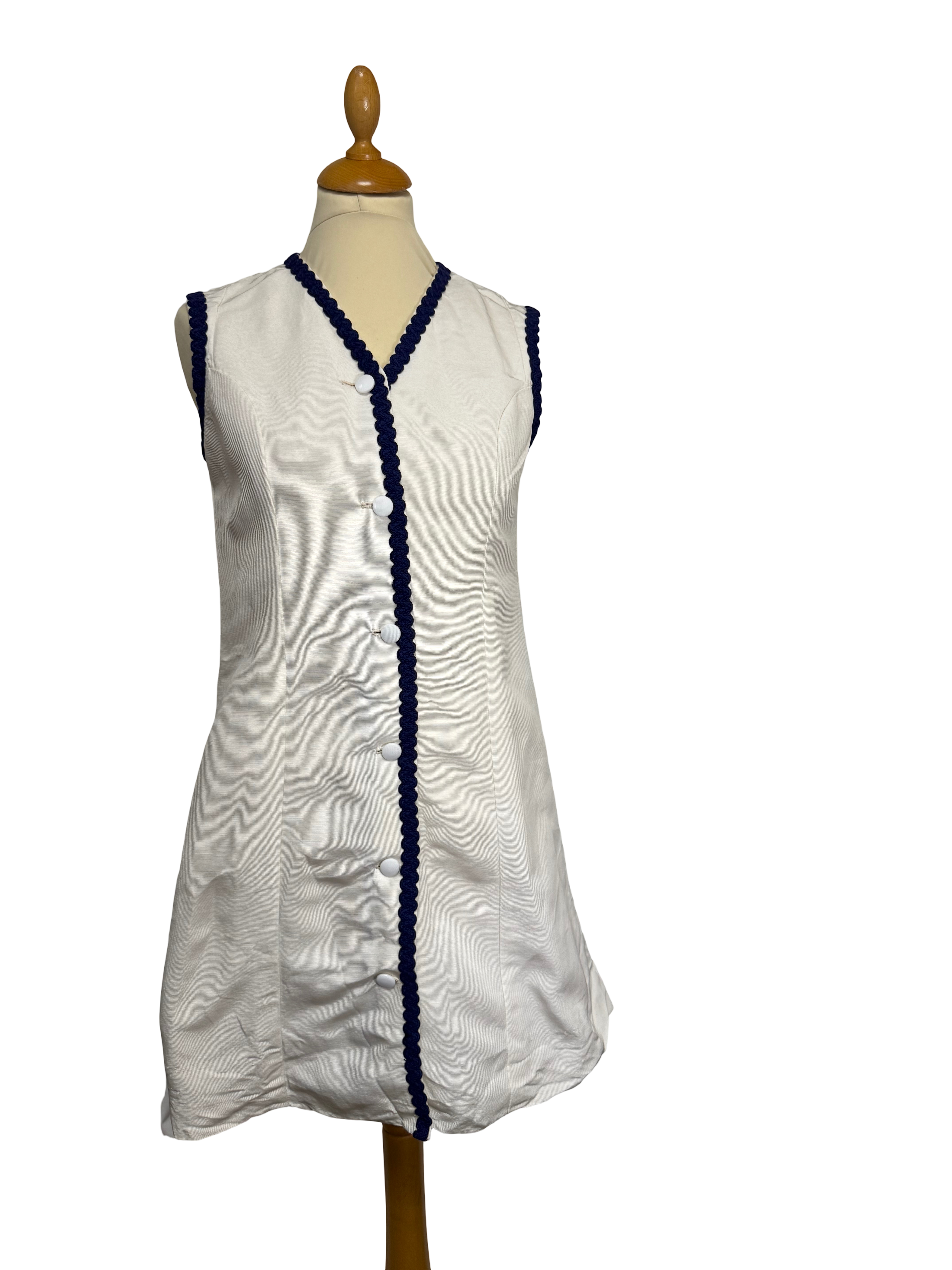 Robe blanche 70s
