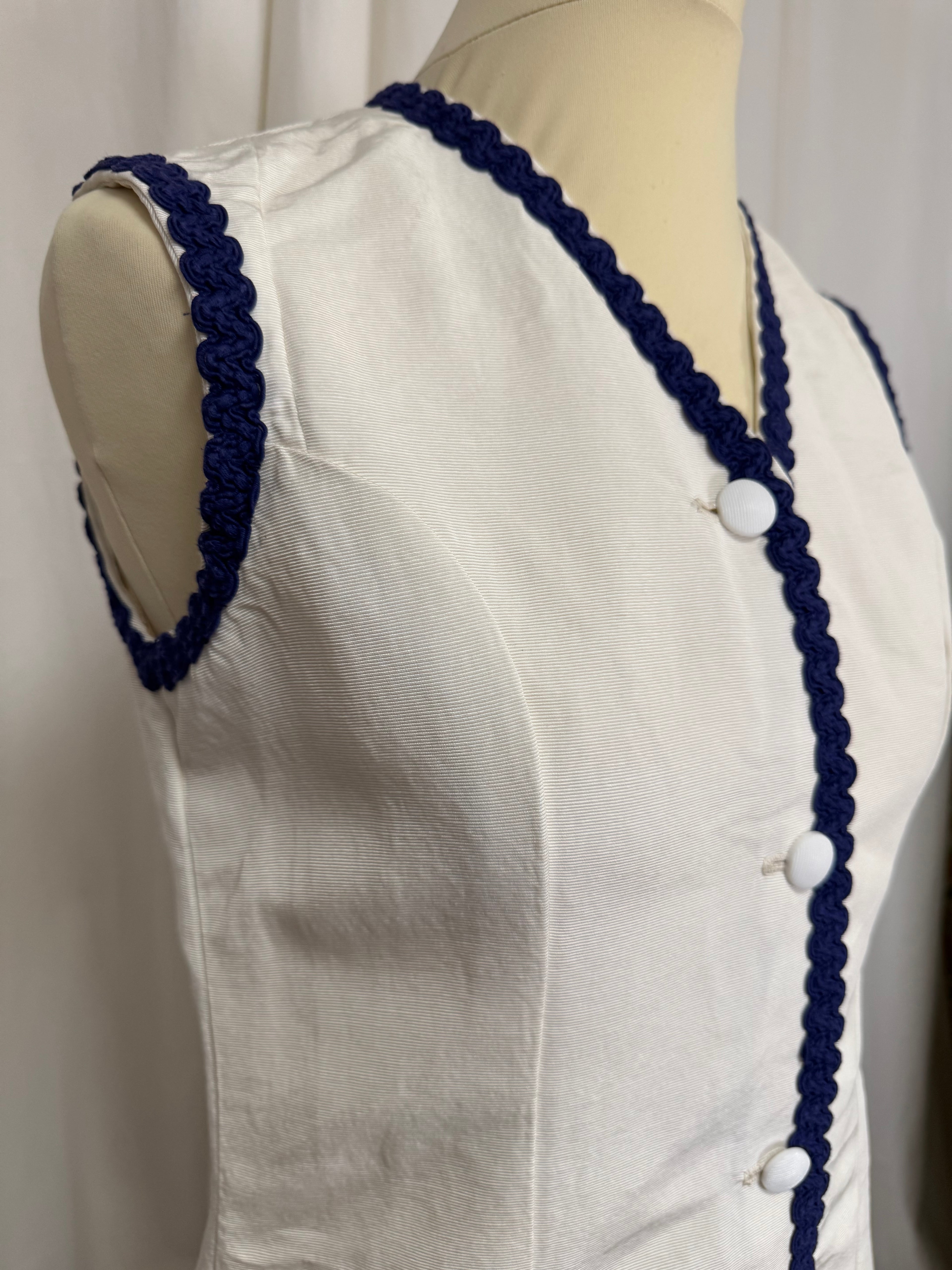Robe blanche 70s