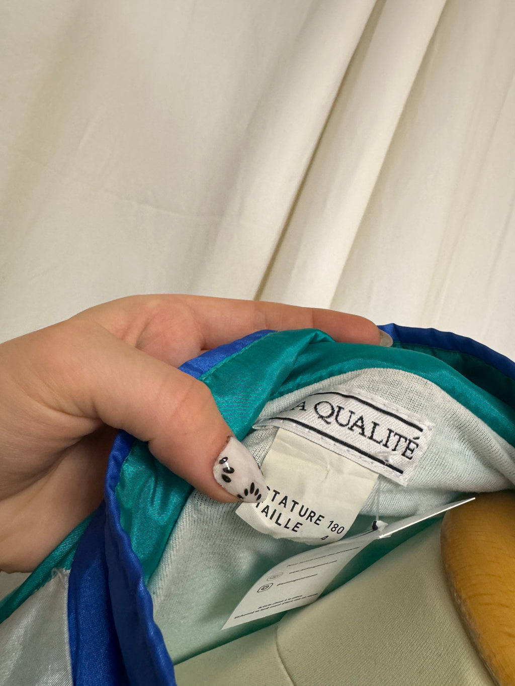 Blouson bleu 90s