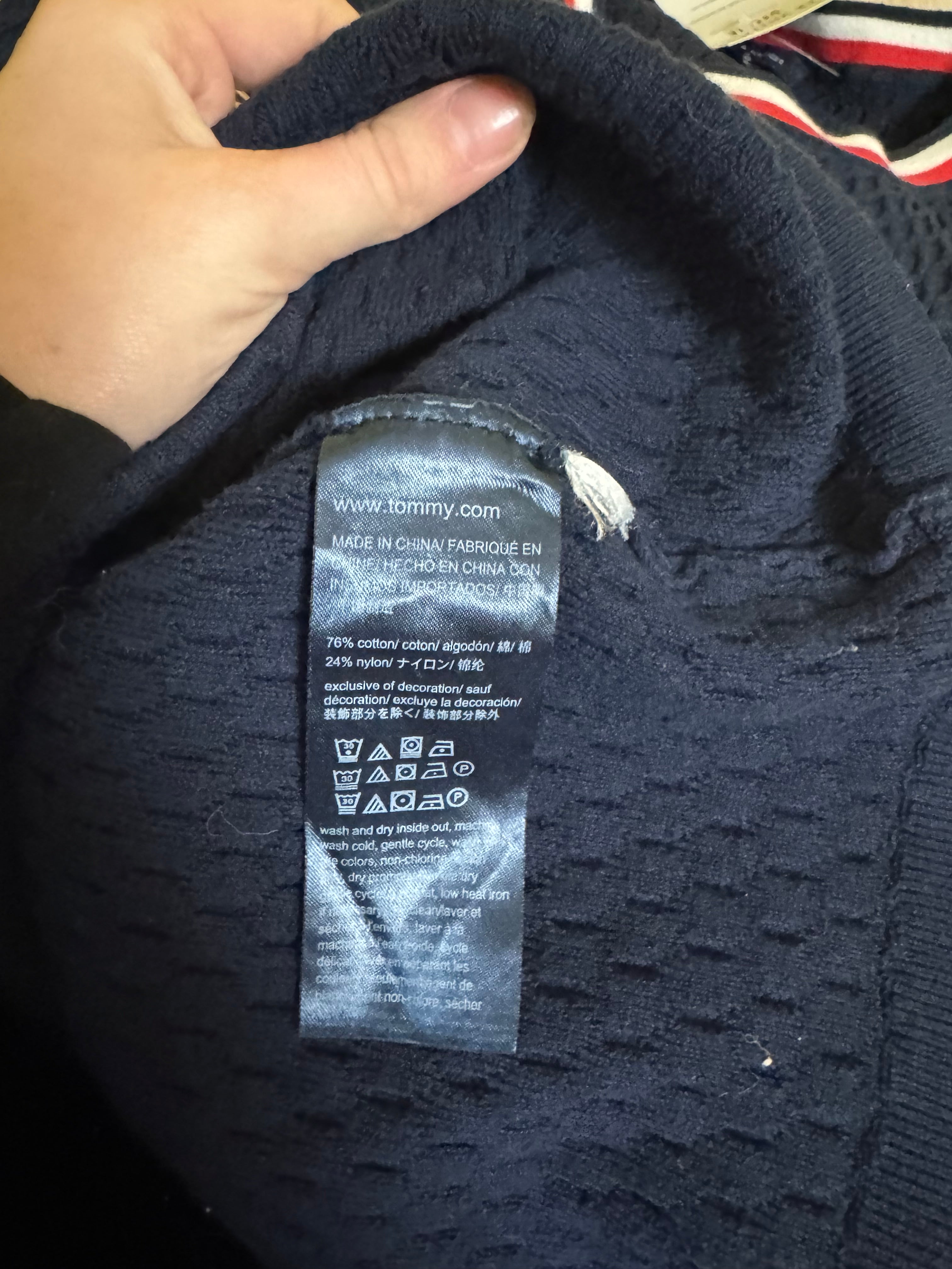 Pull bleu marinen Tommy Hilfiger