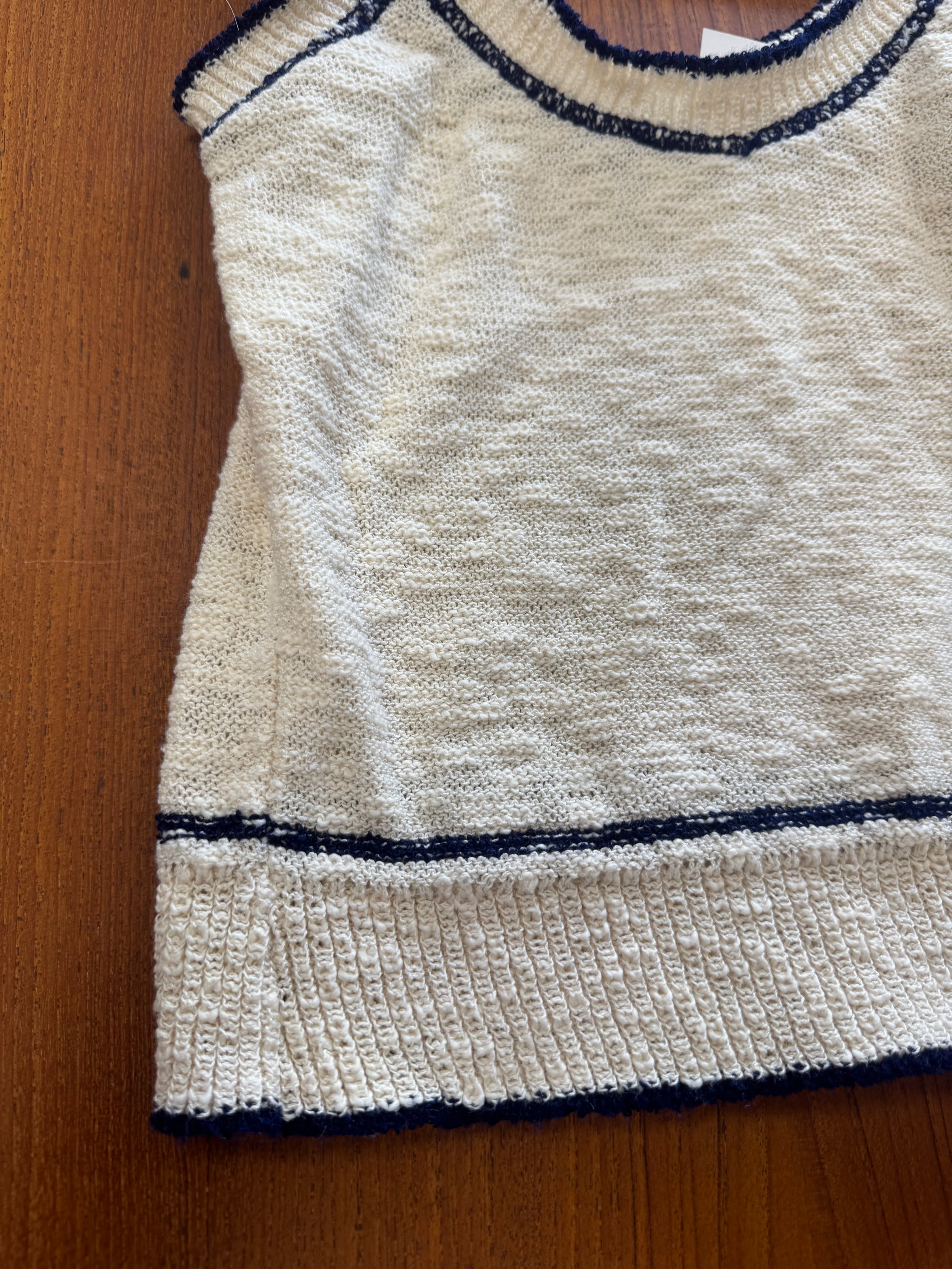 Débardeur beige 70s