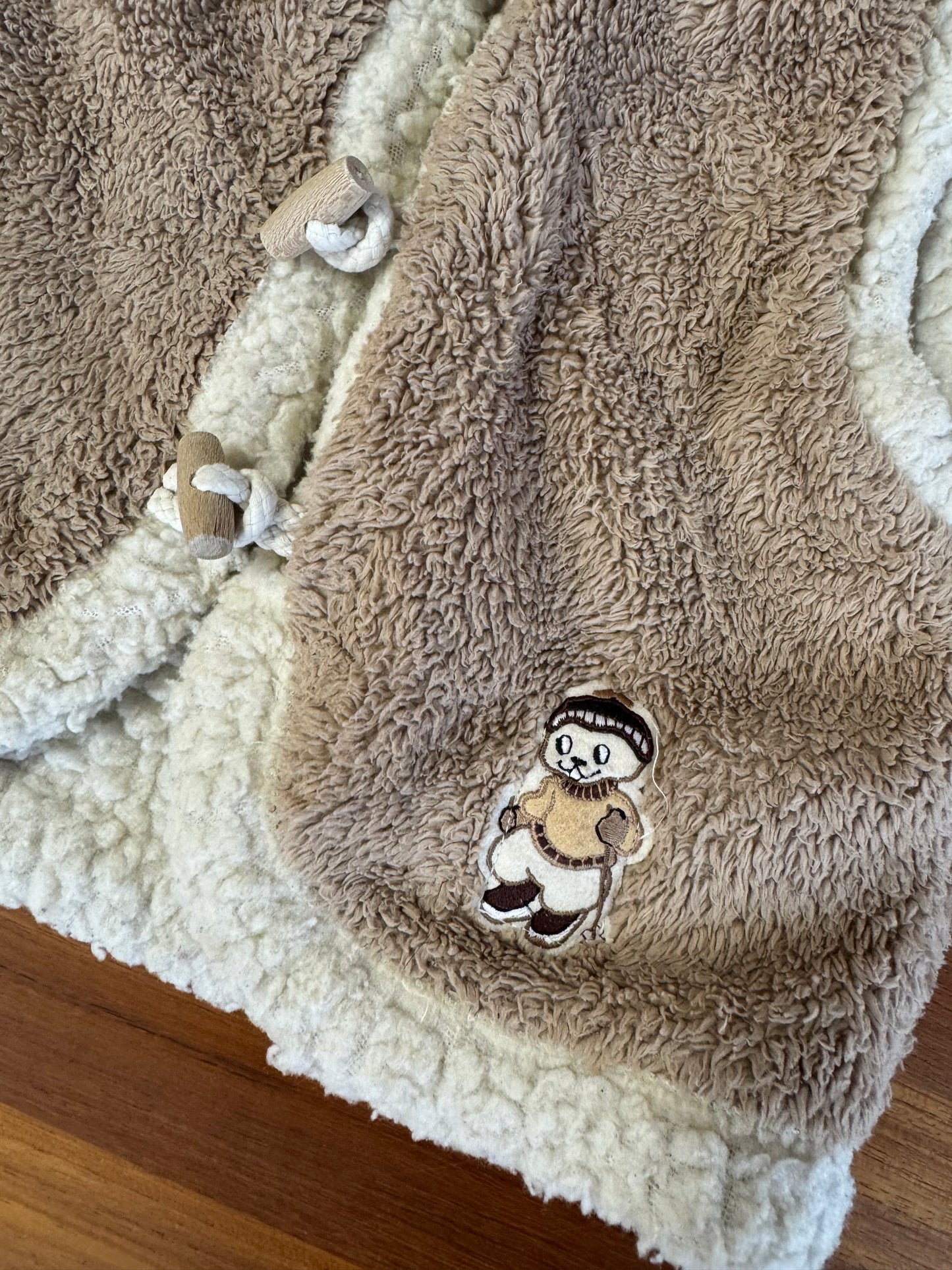 Veston en fausse fourrure