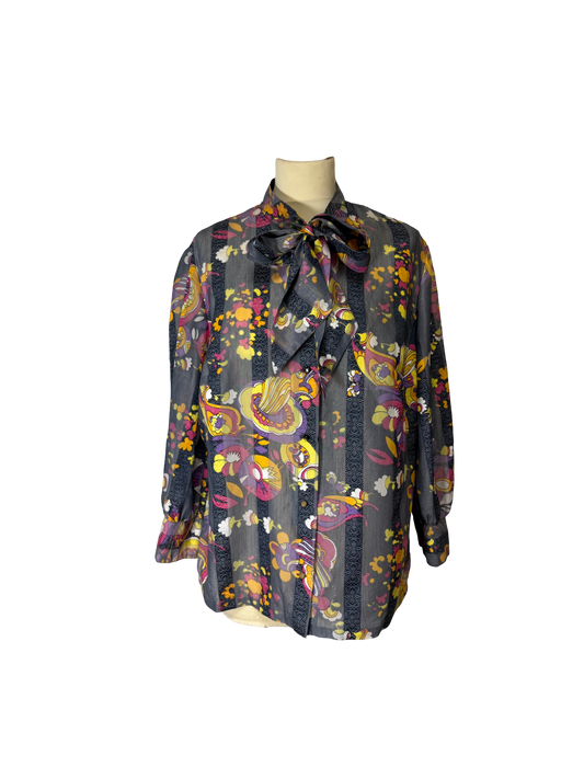 Chemise à motifs 70s