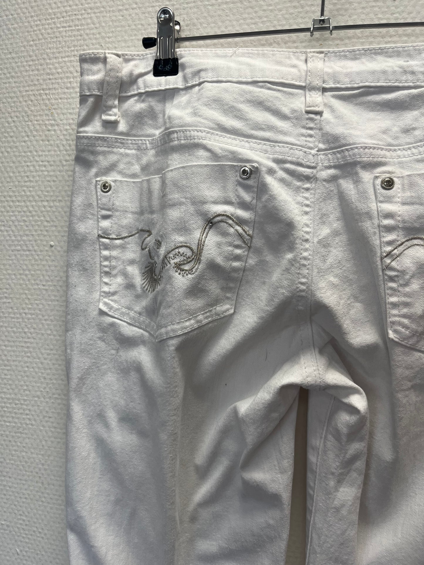 Jeans capri blanc