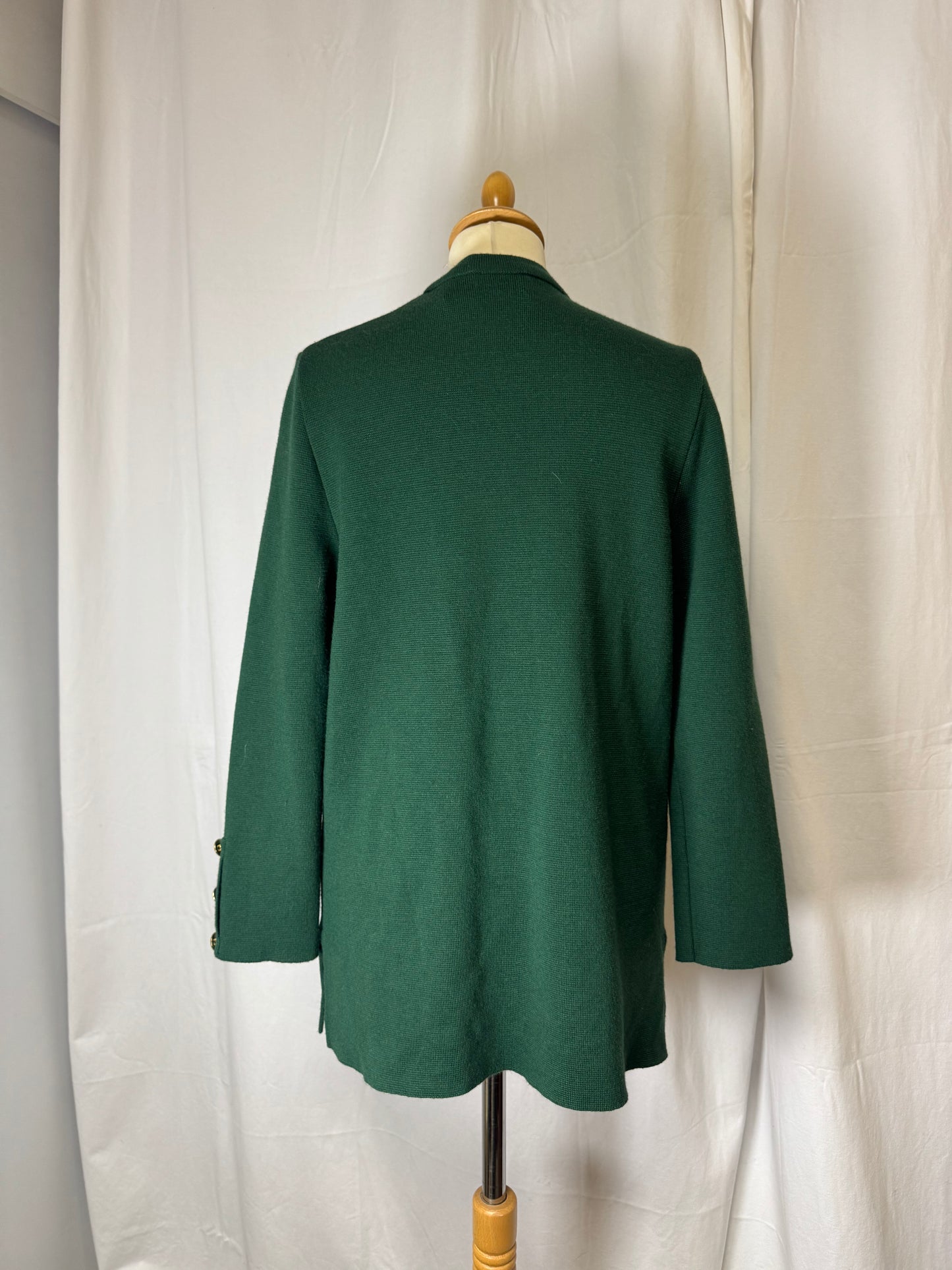Cardigan en laine vert