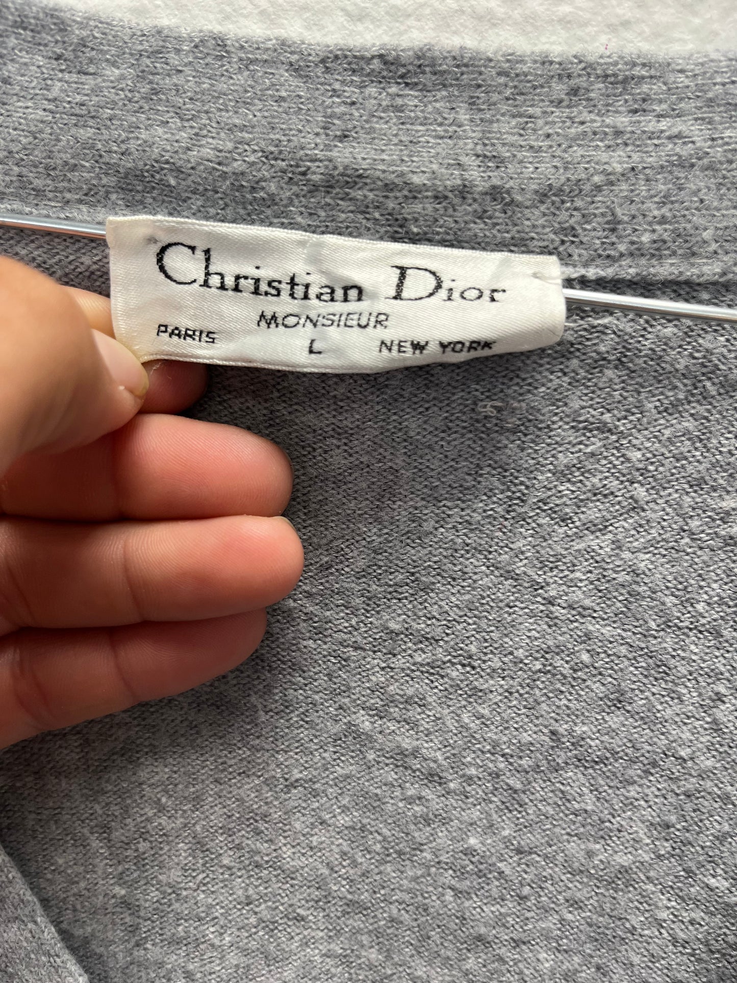 Cardigan gris Christian Dior