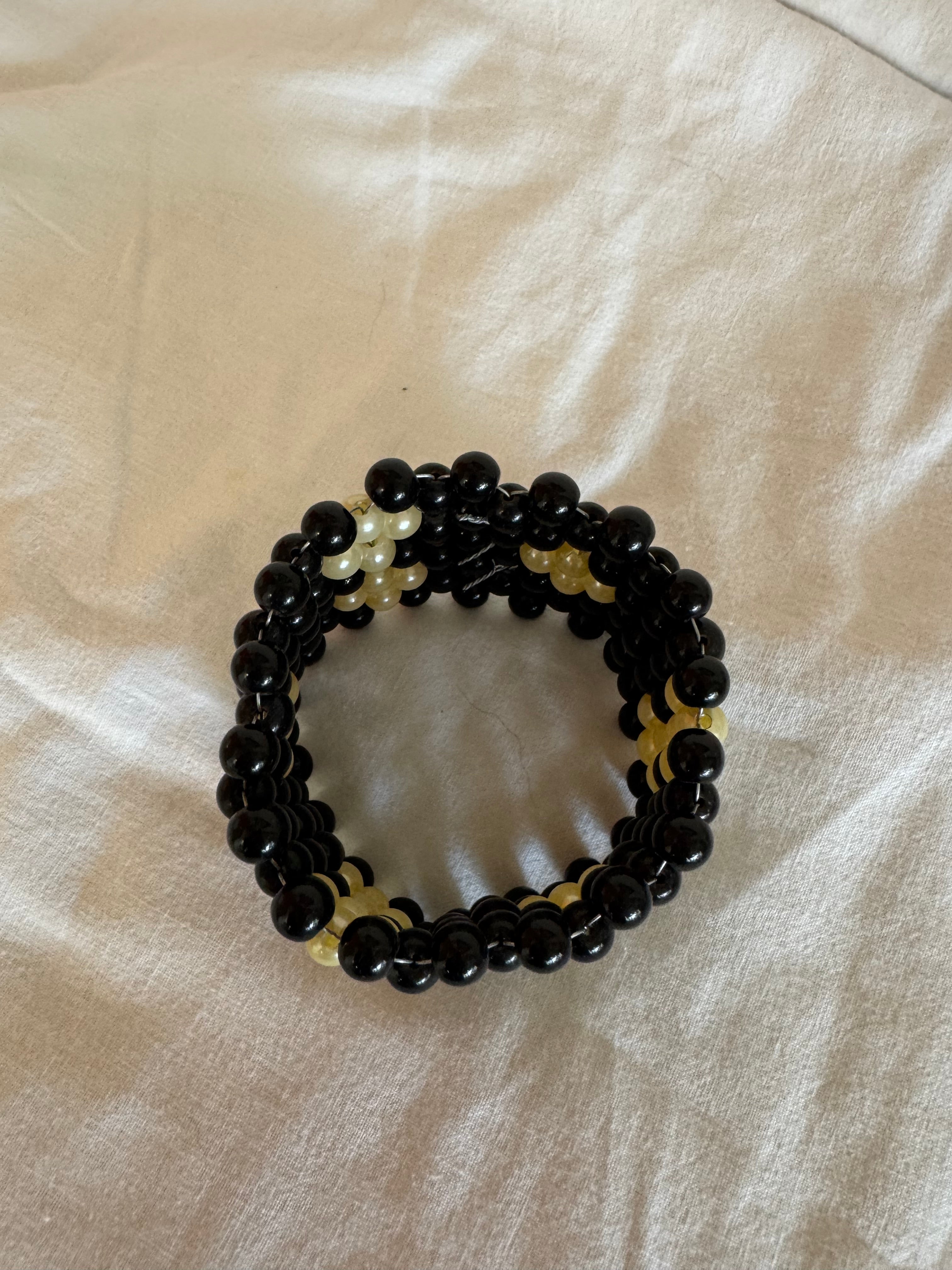 Bracelet à perles 80s