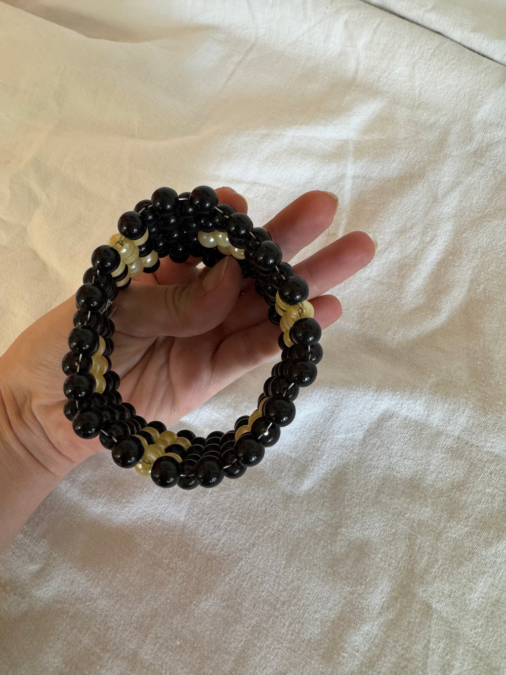 Bracelet à perles 80s