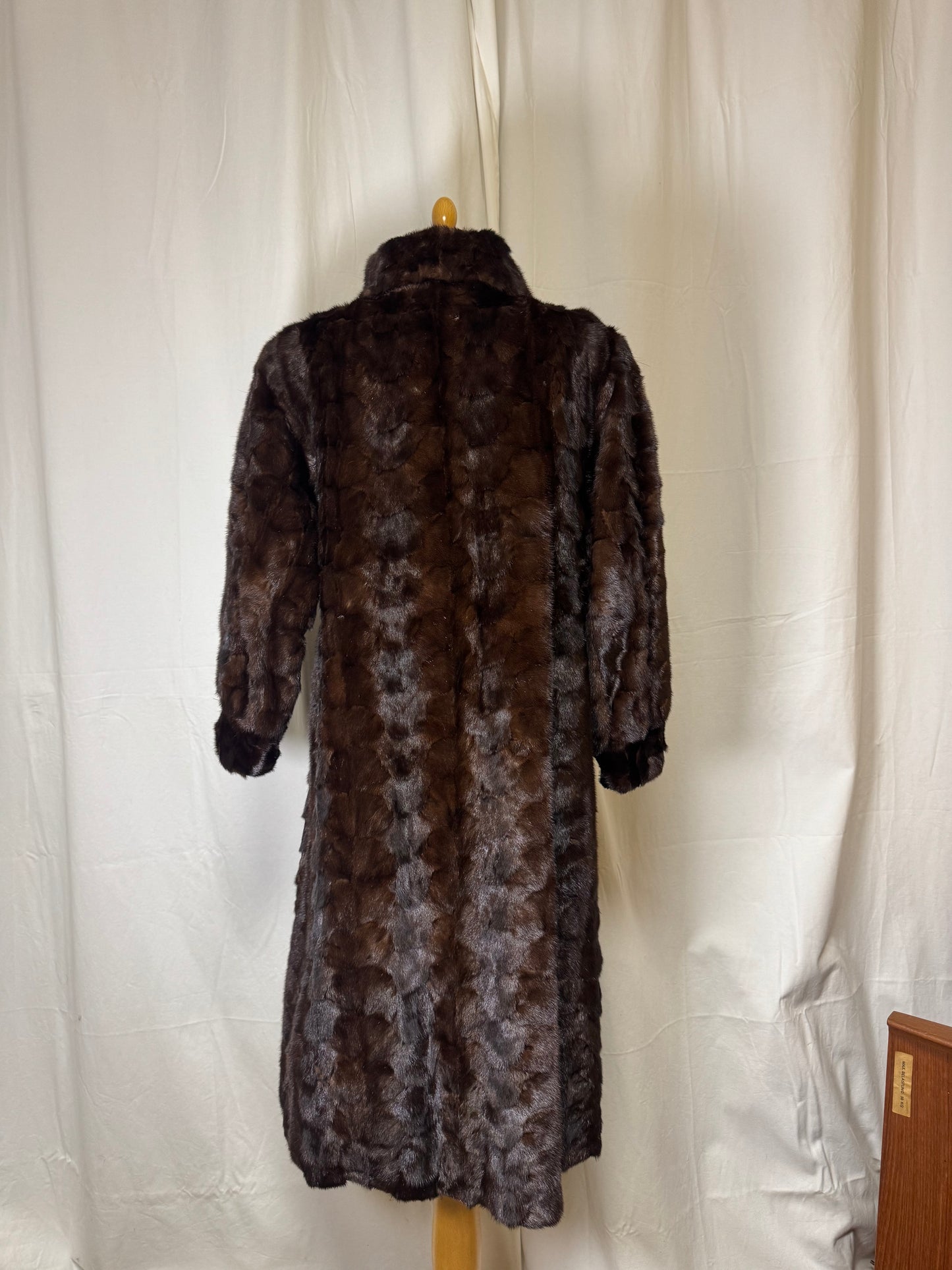 Manteau long en fourrure de vison