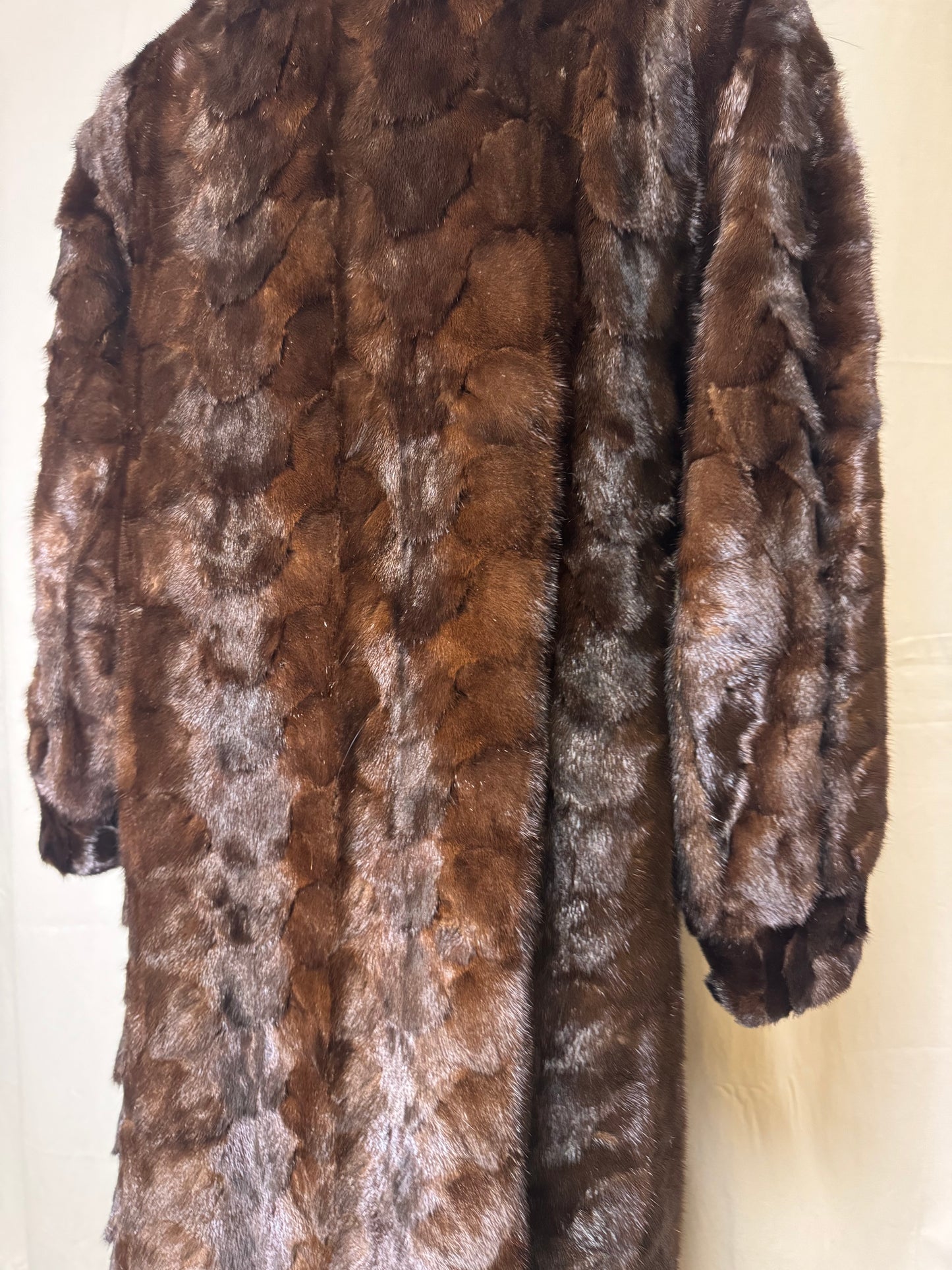 Manteau long en fourrure de vison