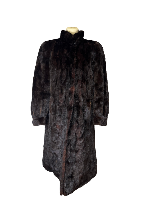 Manteau long en fourrure  de  vison