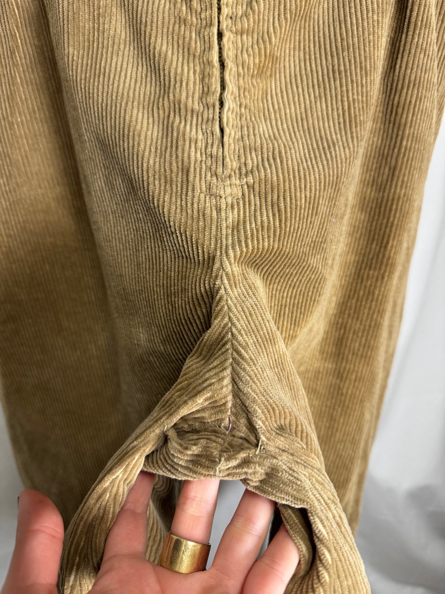 Jupe culotte en velours côtelé