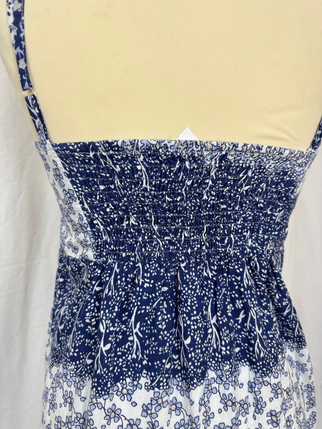 Robe à fleurs bleu