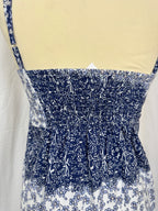Robe à fleurs bleu