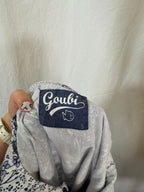 Robe à fleurs bleu