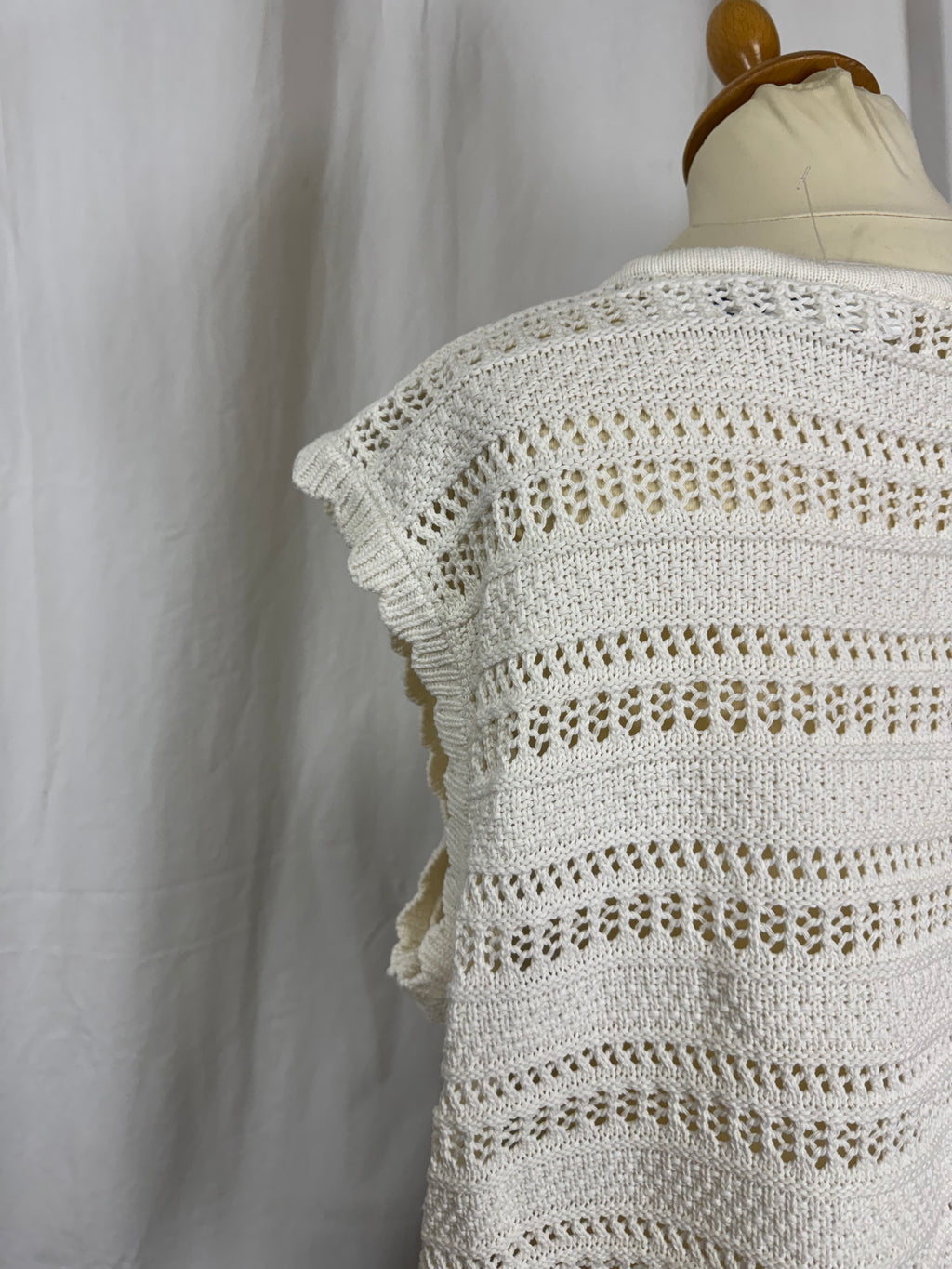 Cardigan ajourée blanc