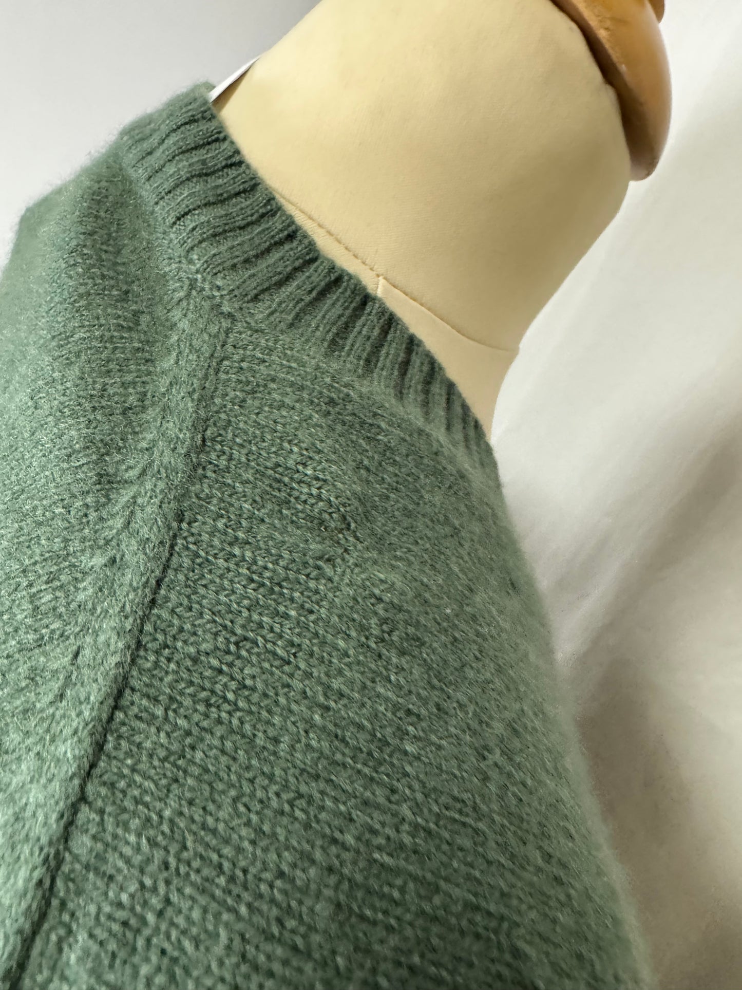 Pull vert en laine