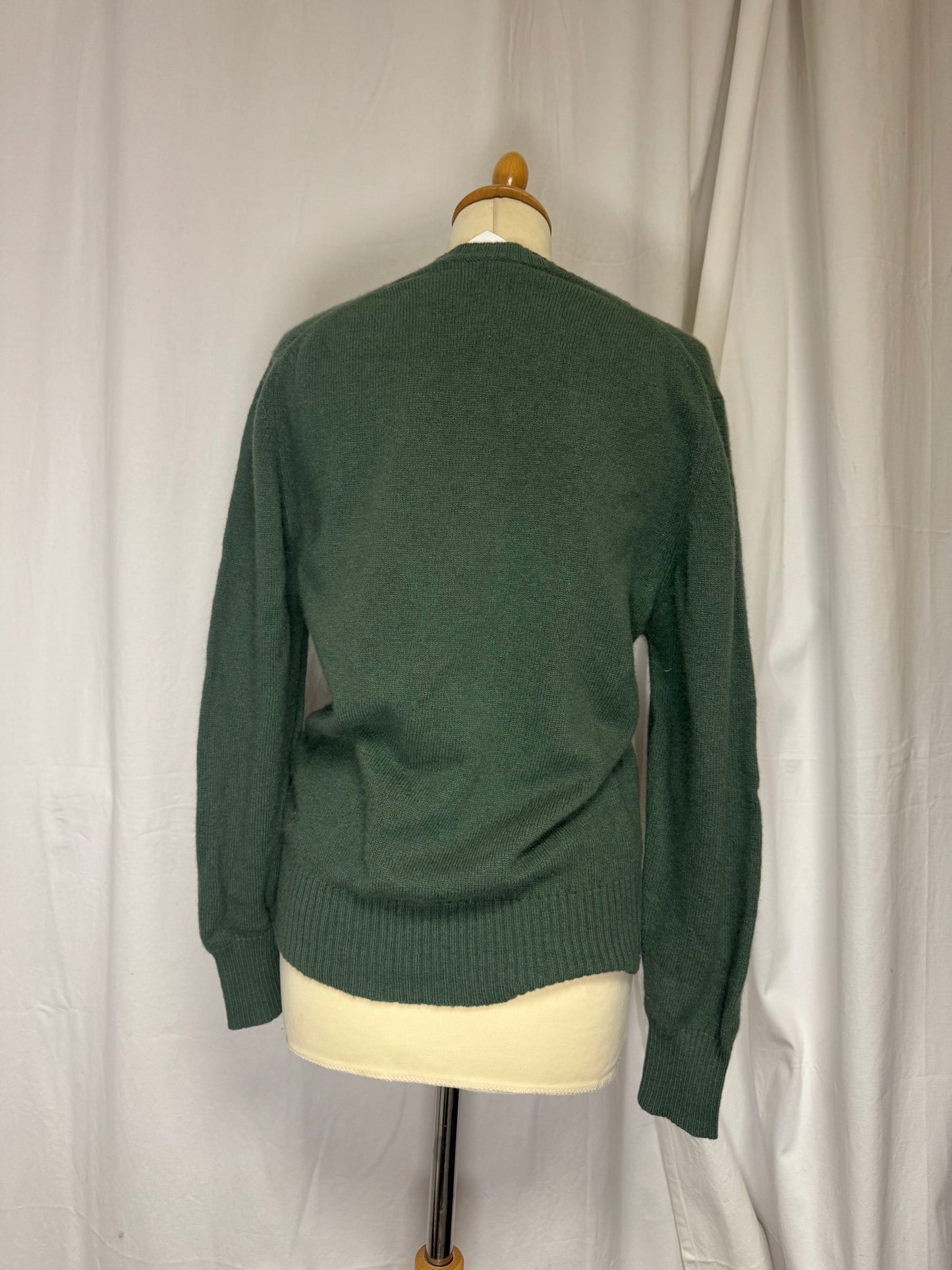 Pull vert en laine